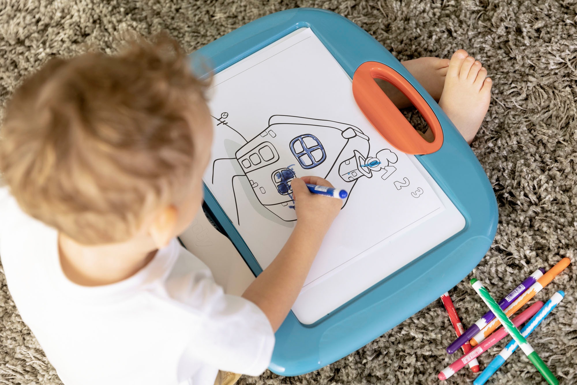 Smoby Tafel »Tisch-Maltafel«, mit abwischbarer Schreibfläche; Made in Europe