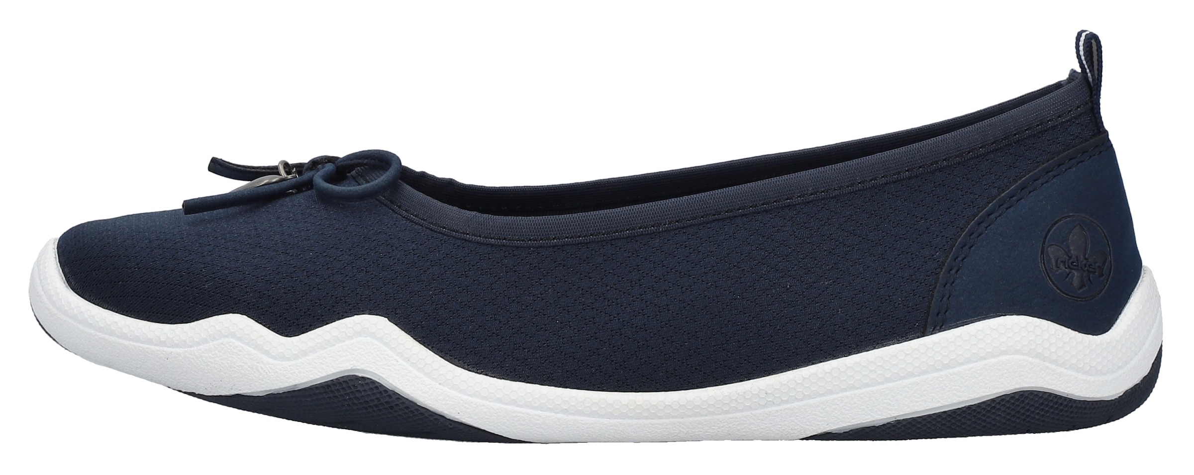 Rieker Ballerina, Slip-on Sneaker, Slipper, Schlupfschuh in veganer Verarbeitung