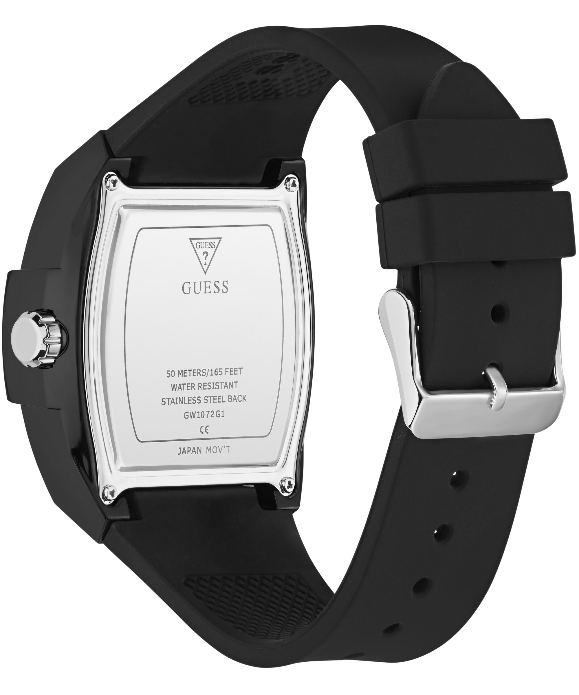 Guess Quarzuhr »PHOENIX« Armbanduhr, Herrenuhr, Silikonarmband, analog