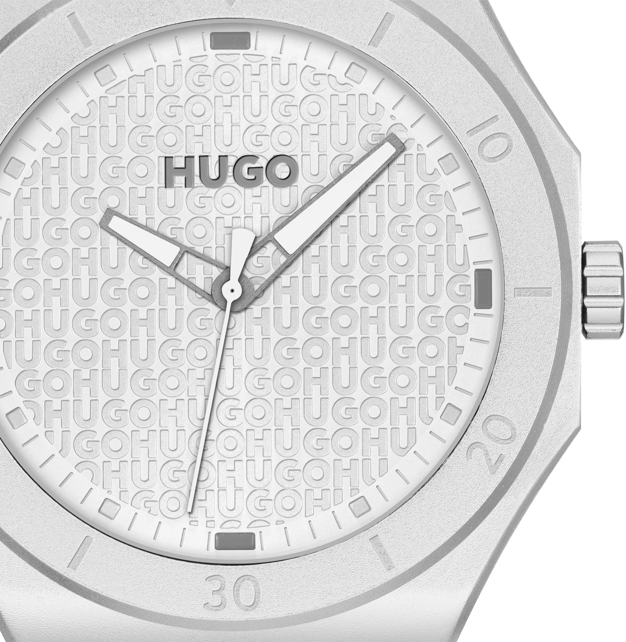 HUGO Quarzuhr »#GRAIL LIGHT« Armbanduhr, Herrenuhr, Silikonarmband, analog