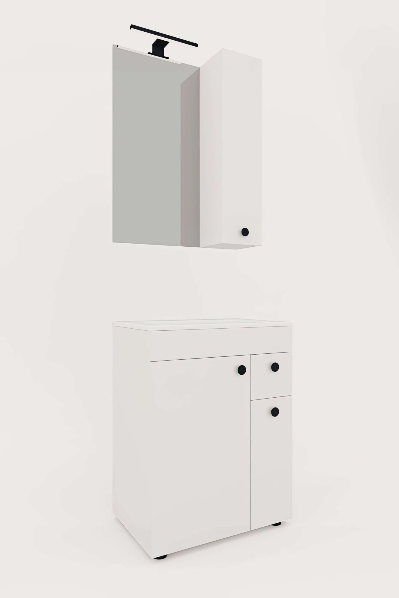 welltime Badmöbel-Set »Badmöbel-Set Braga, Schrank mit Waschbecken, Hängesc günstig online kaufen