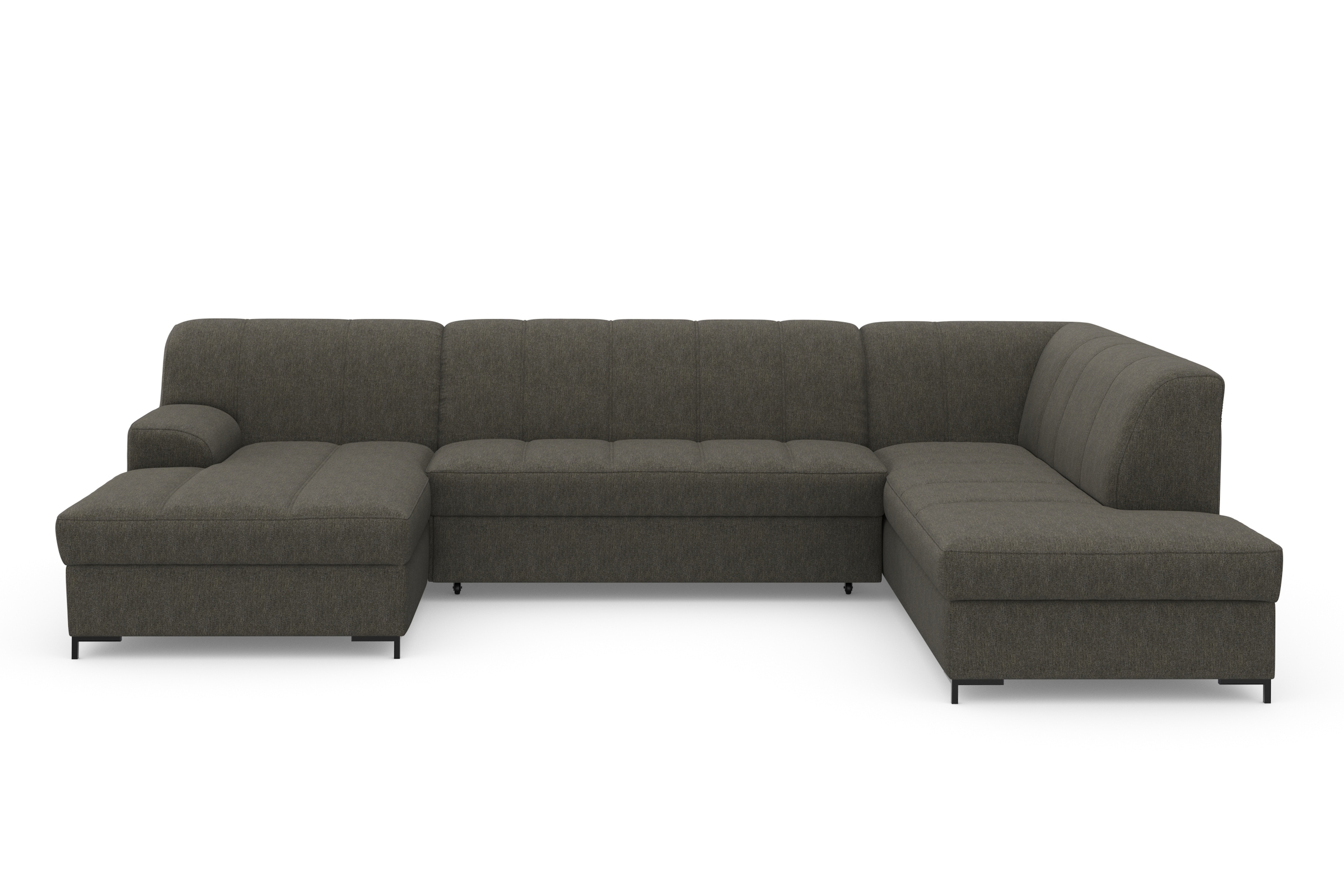 INOSIGN Wohnlandschaft »Balme, moderne Formensprache, zeitloses Design, U-Form«, Inkl. Zierkissen, wahlweise mit Bettfunktion