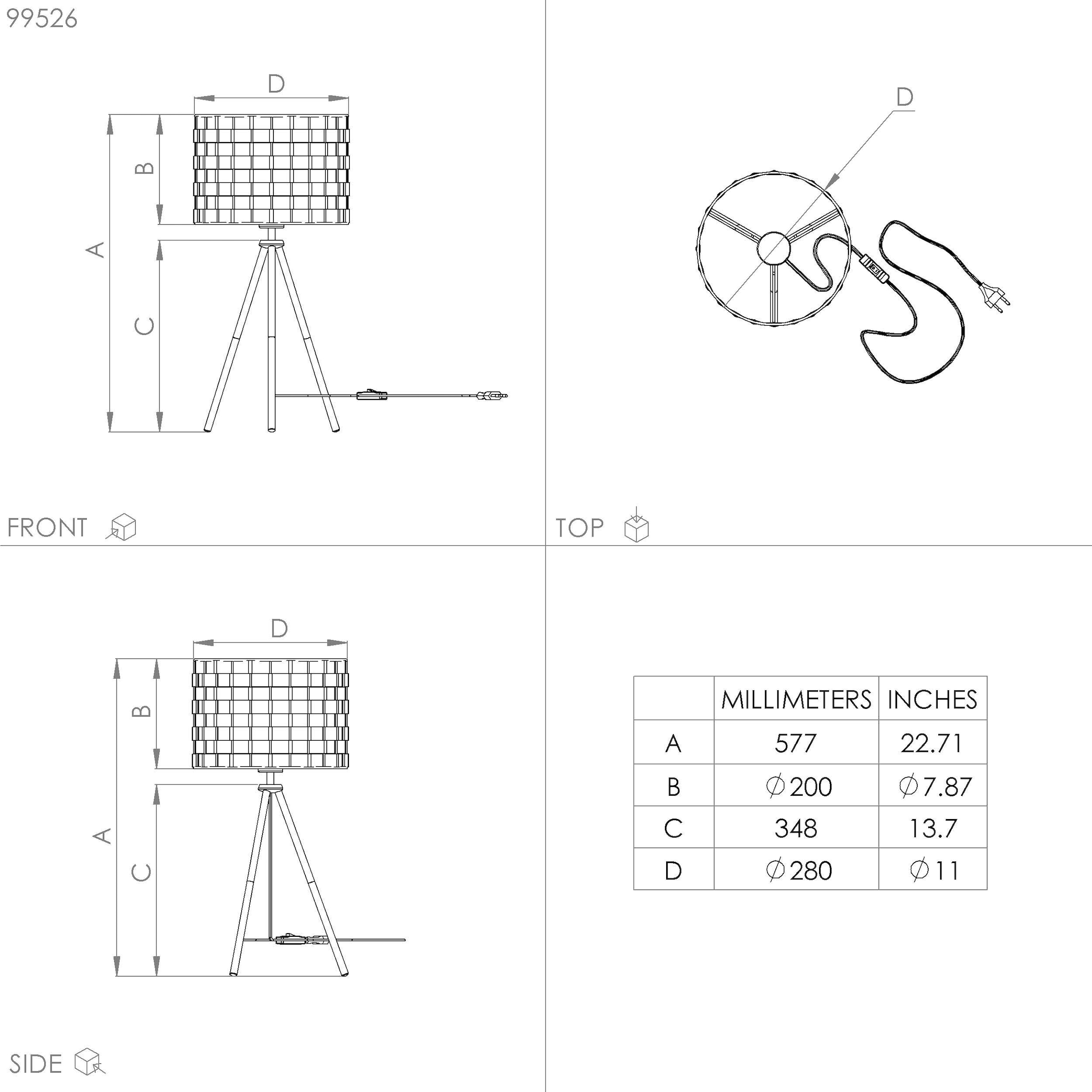 EGLO Tischleuchte »MARASALES«, Tischleuchte in schwarz aus Stahl - exkl. E27  - 40W auf Raten kaufen