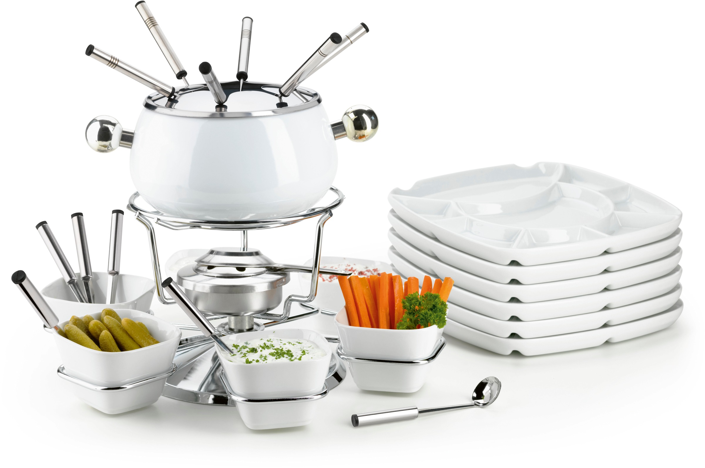 MÄSER Fonduetopf Edelstahl Set, 28 Stk. tlg. günstig online kaufen