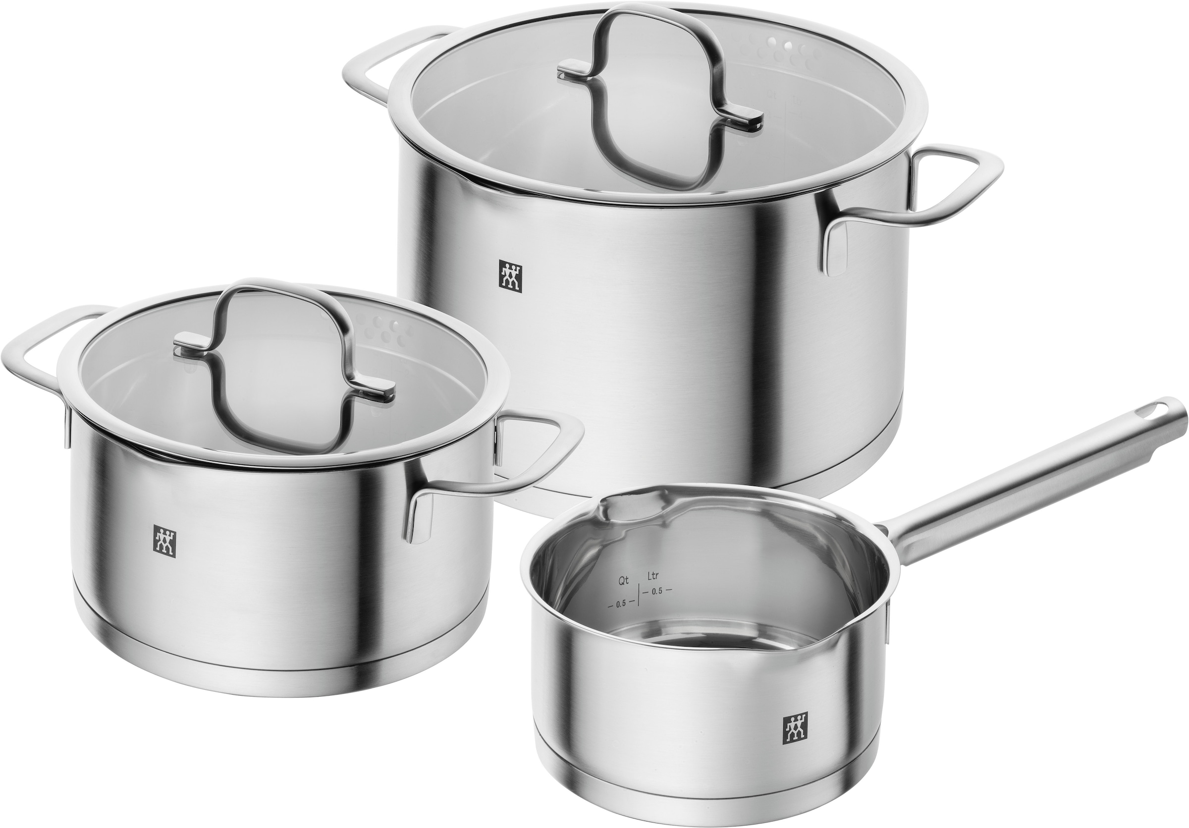 Zwilling Topf-Set »TrueFlow«, Edelstahl, (Set, 3 tlg.), 18/10 Edelstahl, in günstig online kaufen