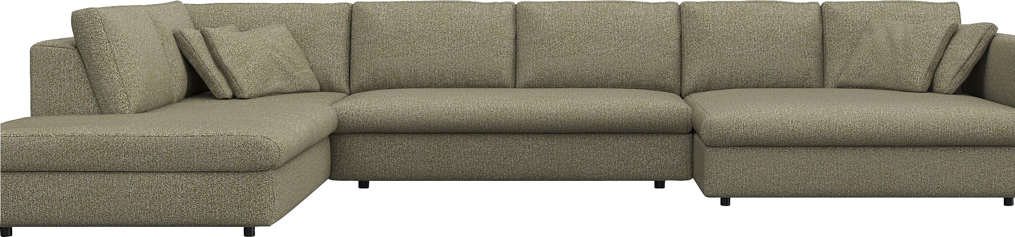 FLEXLUX Wohnlandschaft "Lovane, U-Form, bequem und komfortabel" Weich & ans günstig online kaufen