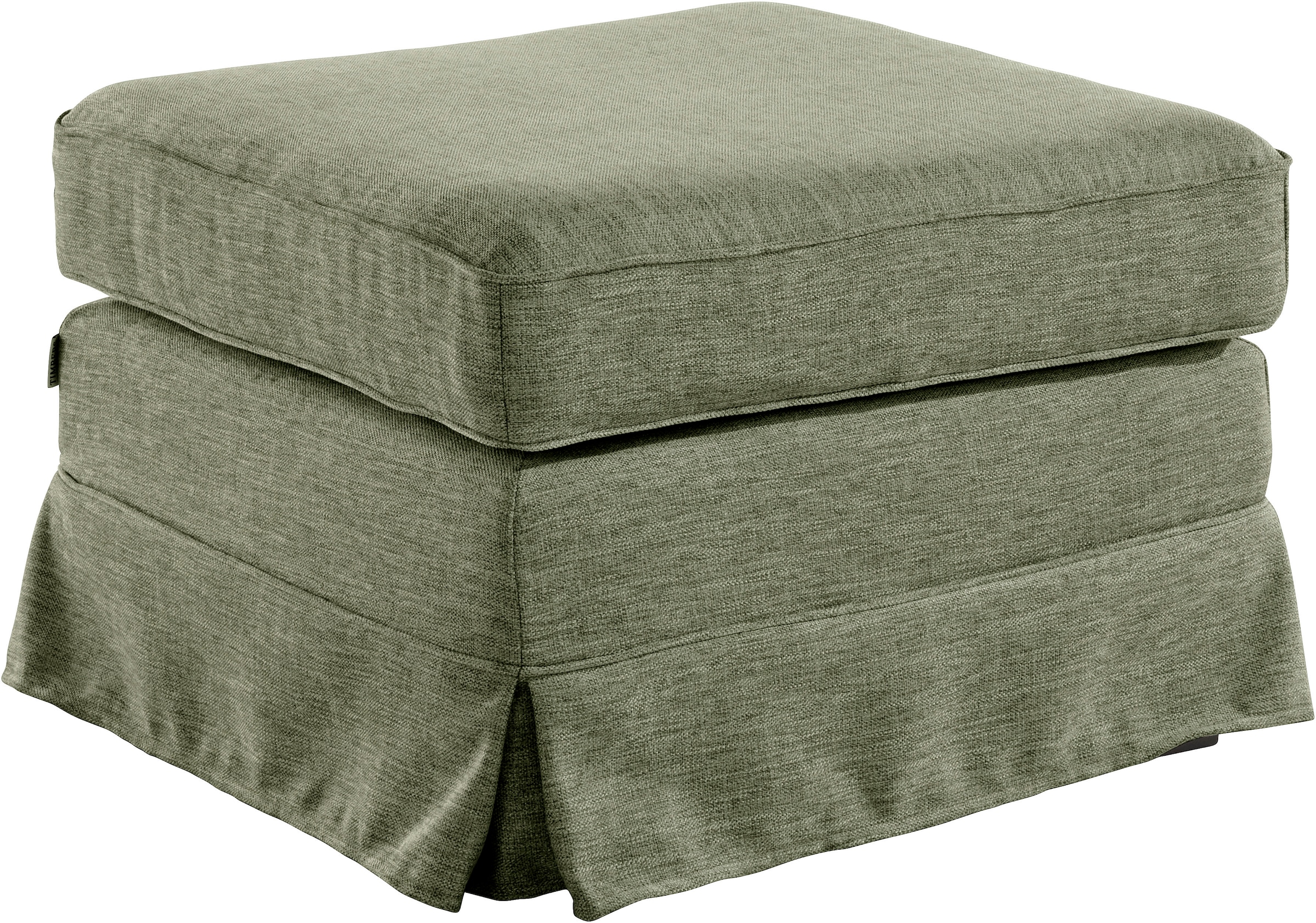 Home affaire Polsterhocker »Shadmoor«, Hussenoptik, in uni oder mit Blumendruck, passend zur Shadmoor-Serie
