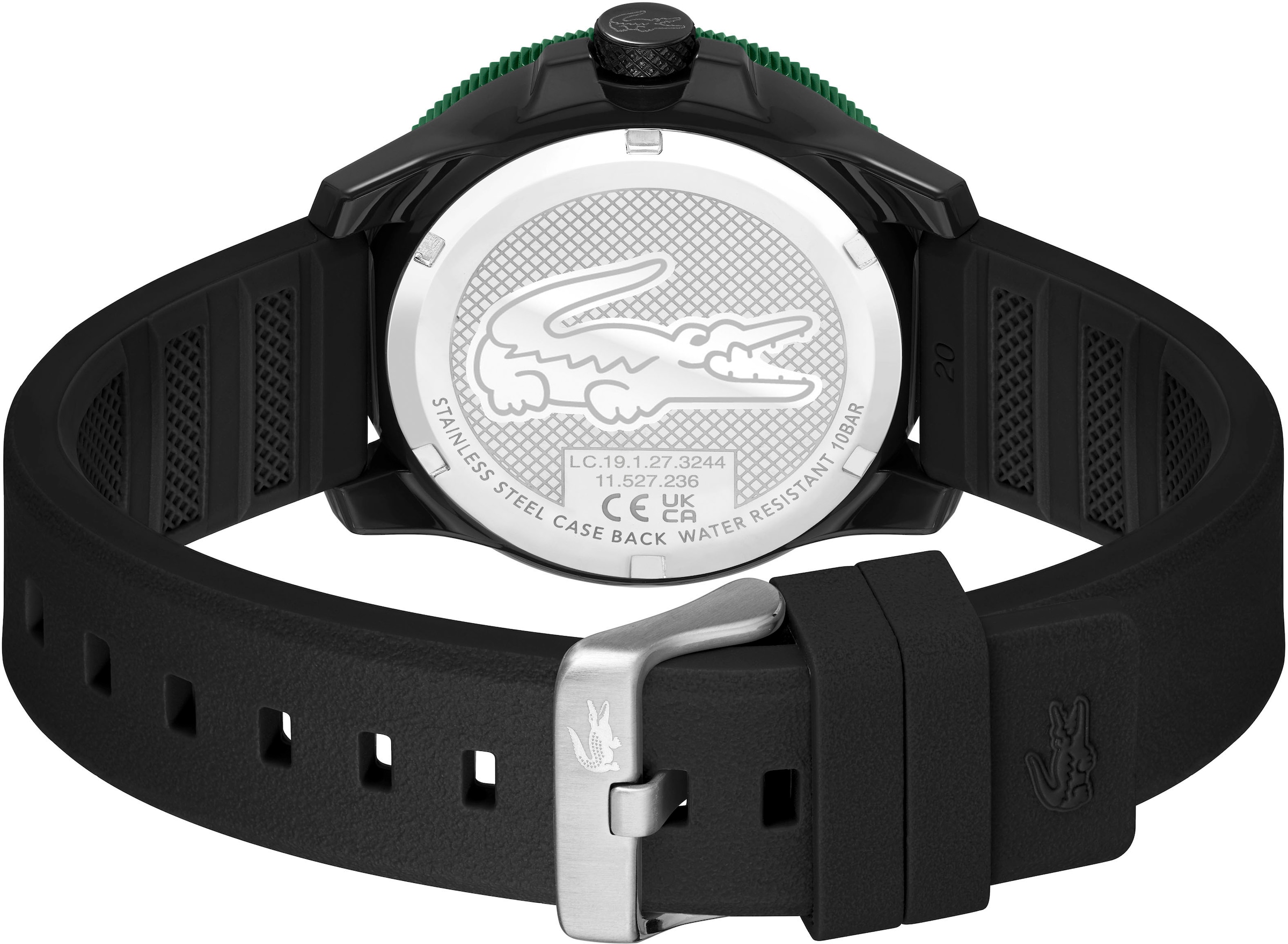 Lacoste Quarzuhr »LACOSTE.12.12 SCUBA«, Armbanduhr, Herrenuhr, Silikonarmband, analog