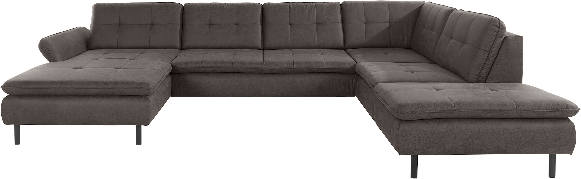 Home affaire Wohnlandschaft »Birkholm U-Form« Armlehnverstellung, auch in E günstig online kaufen