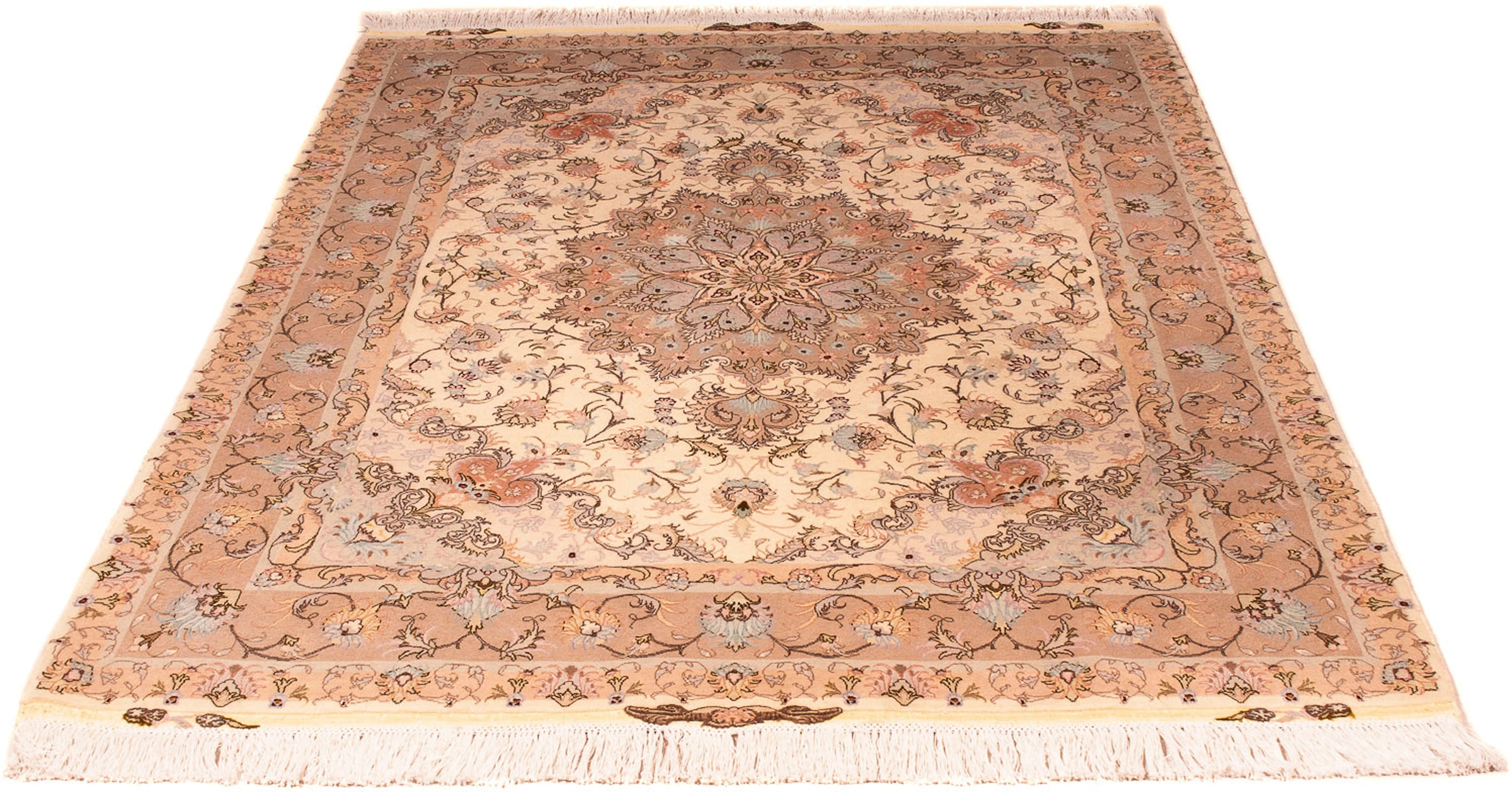 morgenland Orientteppich »Perser - Täbriz - Premium - 200 x 152 cm - beige« günstig online kaufen