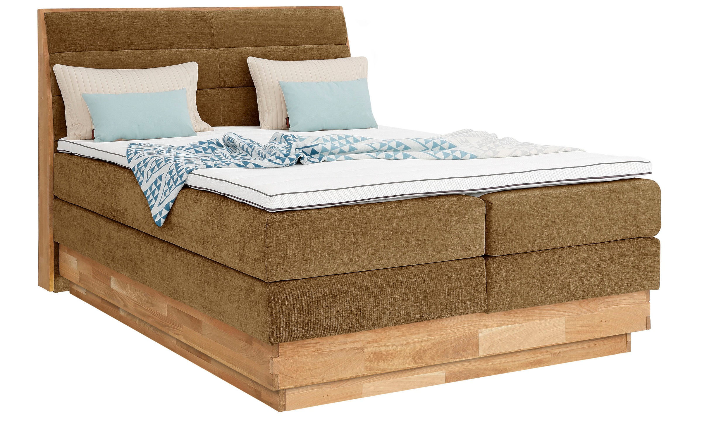 OTTO home Boxspringbett »Jenna« ohne LED-Beleuchtung, mit zertifizierten, r günstig online kaufen