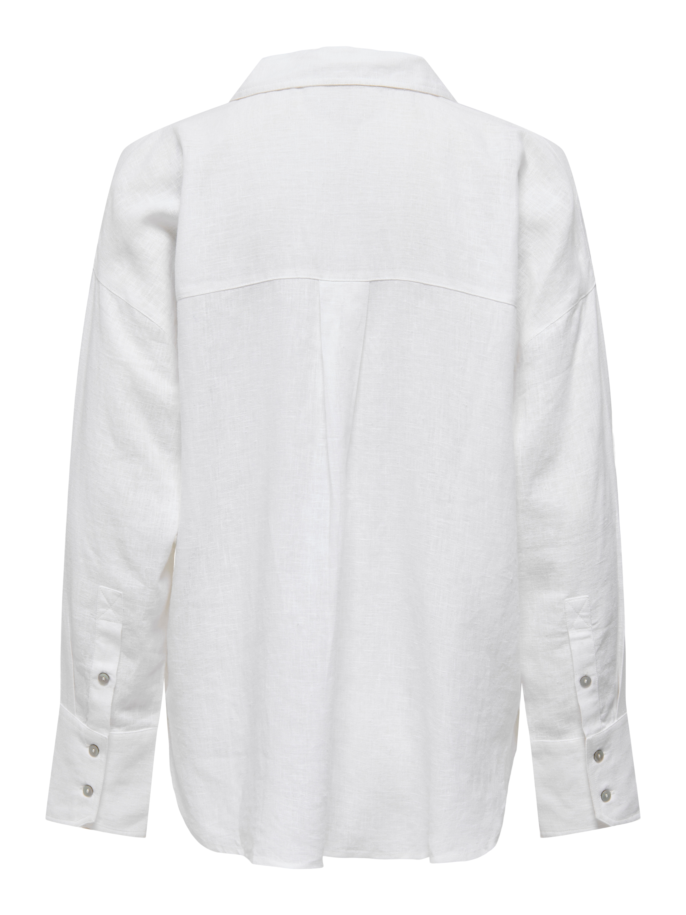 ONLY Hemdbluse »ONLBRUXELLES V- LS LIN BL SHIRT PNT NOOS« mit Leinen