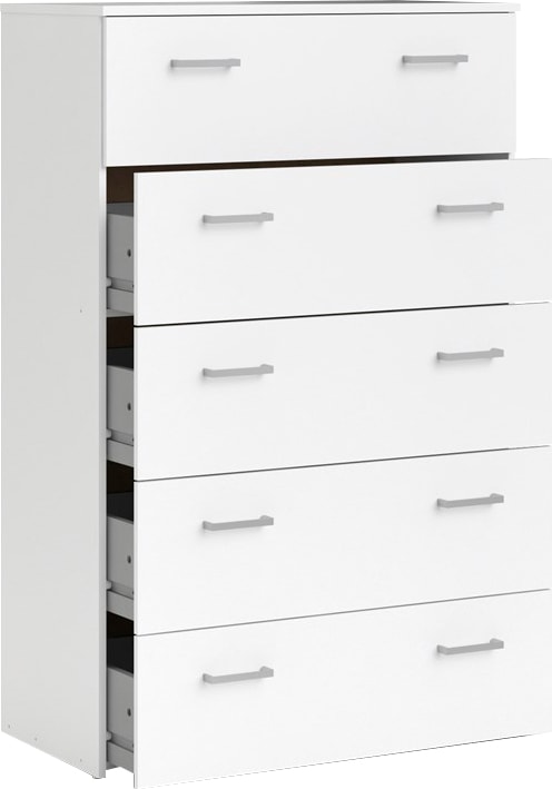Home affaire Sideboard »Space Kommode, Aufbewahrung, Schubladenschrank«, 5 Schubladen, viel Stauraum, Breite 74 cm, Höhe 115 cm
