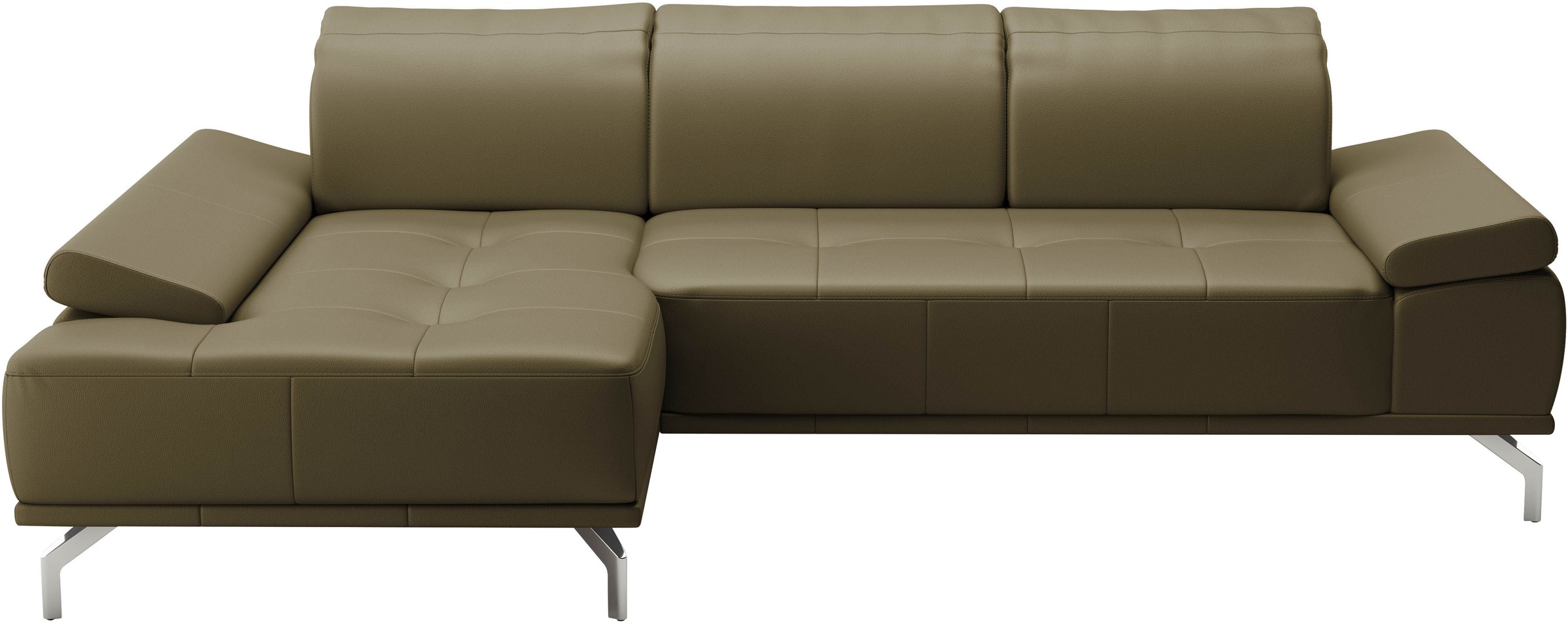 Places of Style Ecksofa »Caluna«, Inkl.Sitztiefenverstellung, wahlweise mit Kopf- und Armteilverstellung