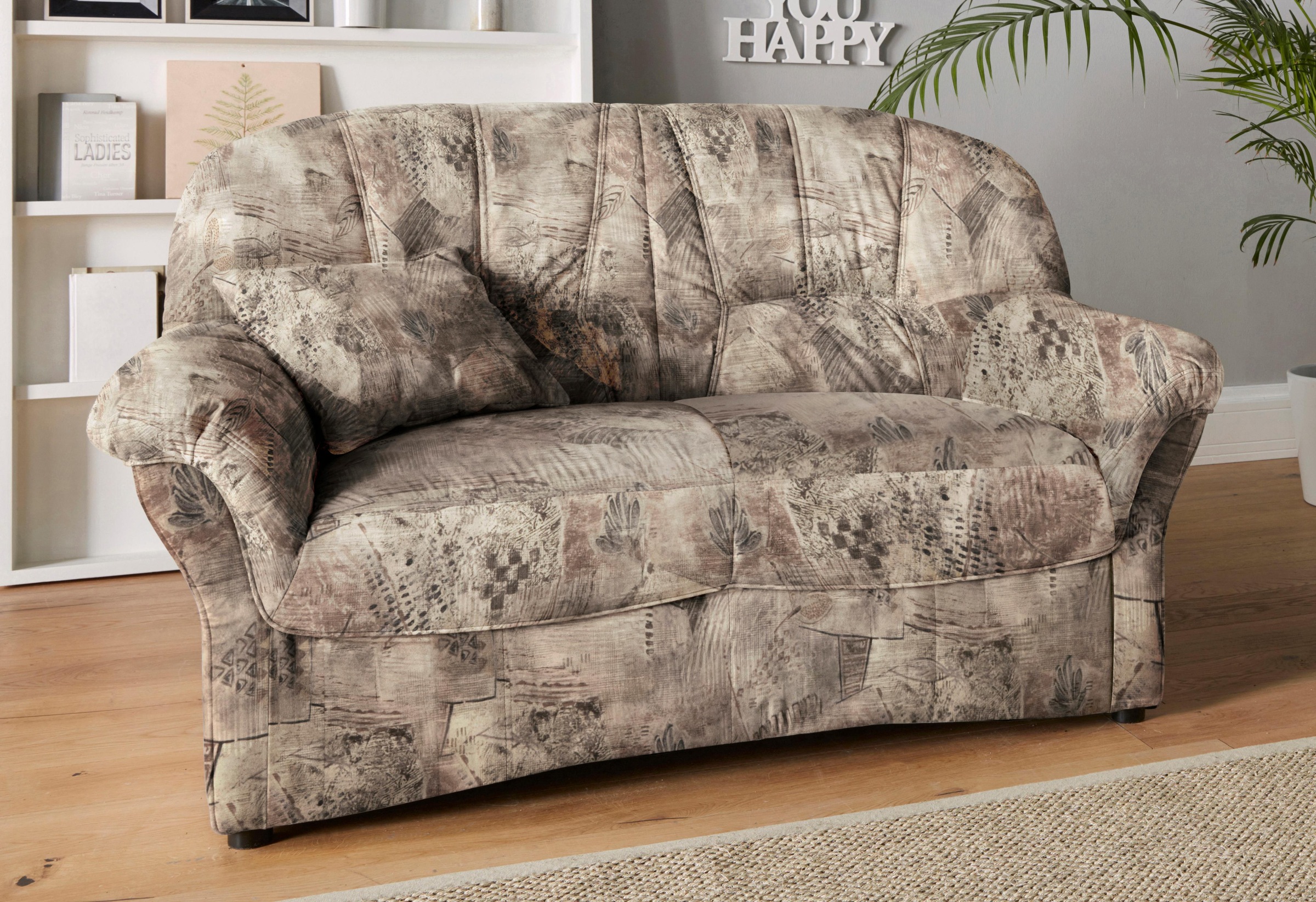 DOMO collection 2-Sitzer »Bahia zeitlos & elegantes Sofa, bequem«, Microfas günstig online kaufen