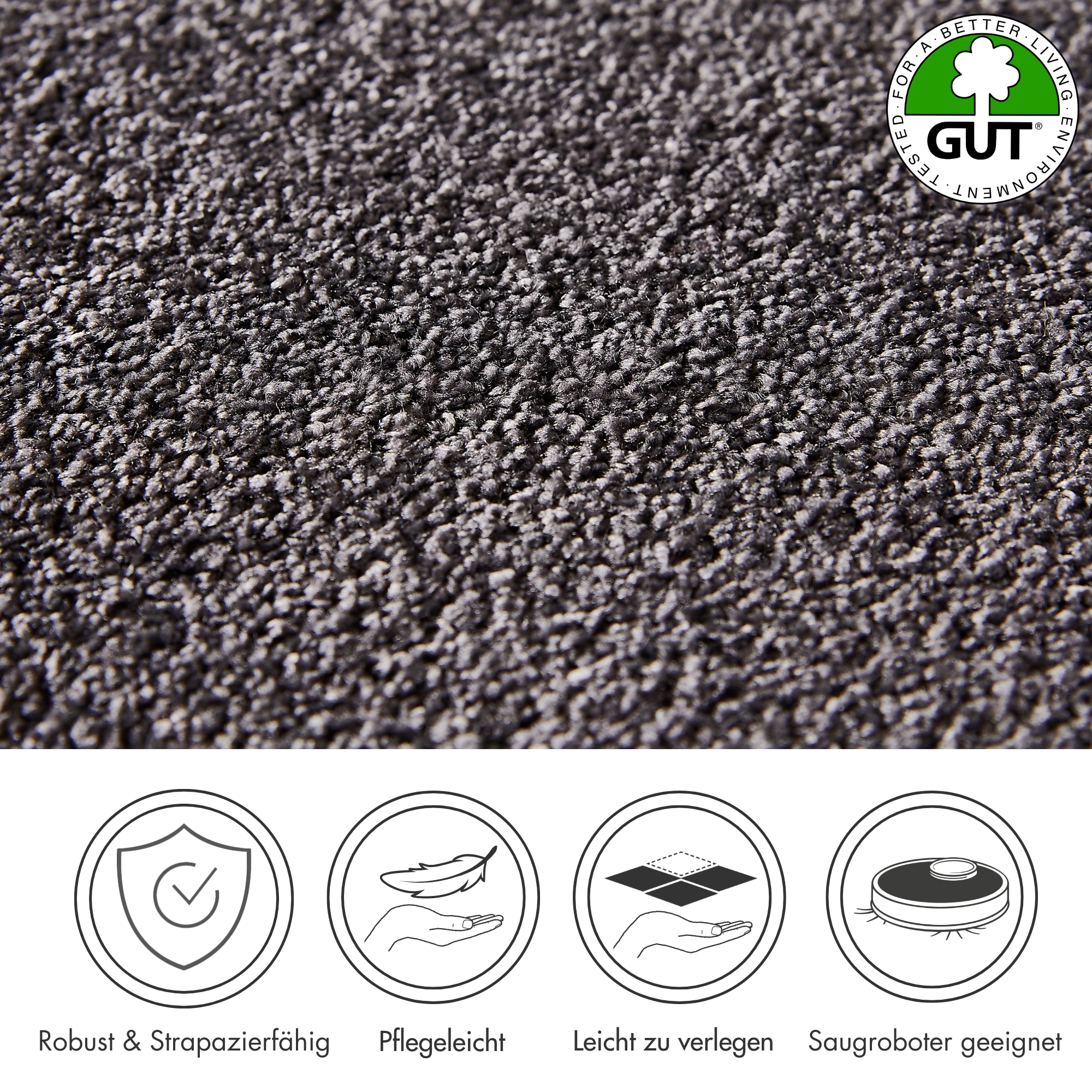 Andiamo Teppichboden »Verona, Velours, Made in Belgium«, rechteckig, 6 mm H günstig online kaufen