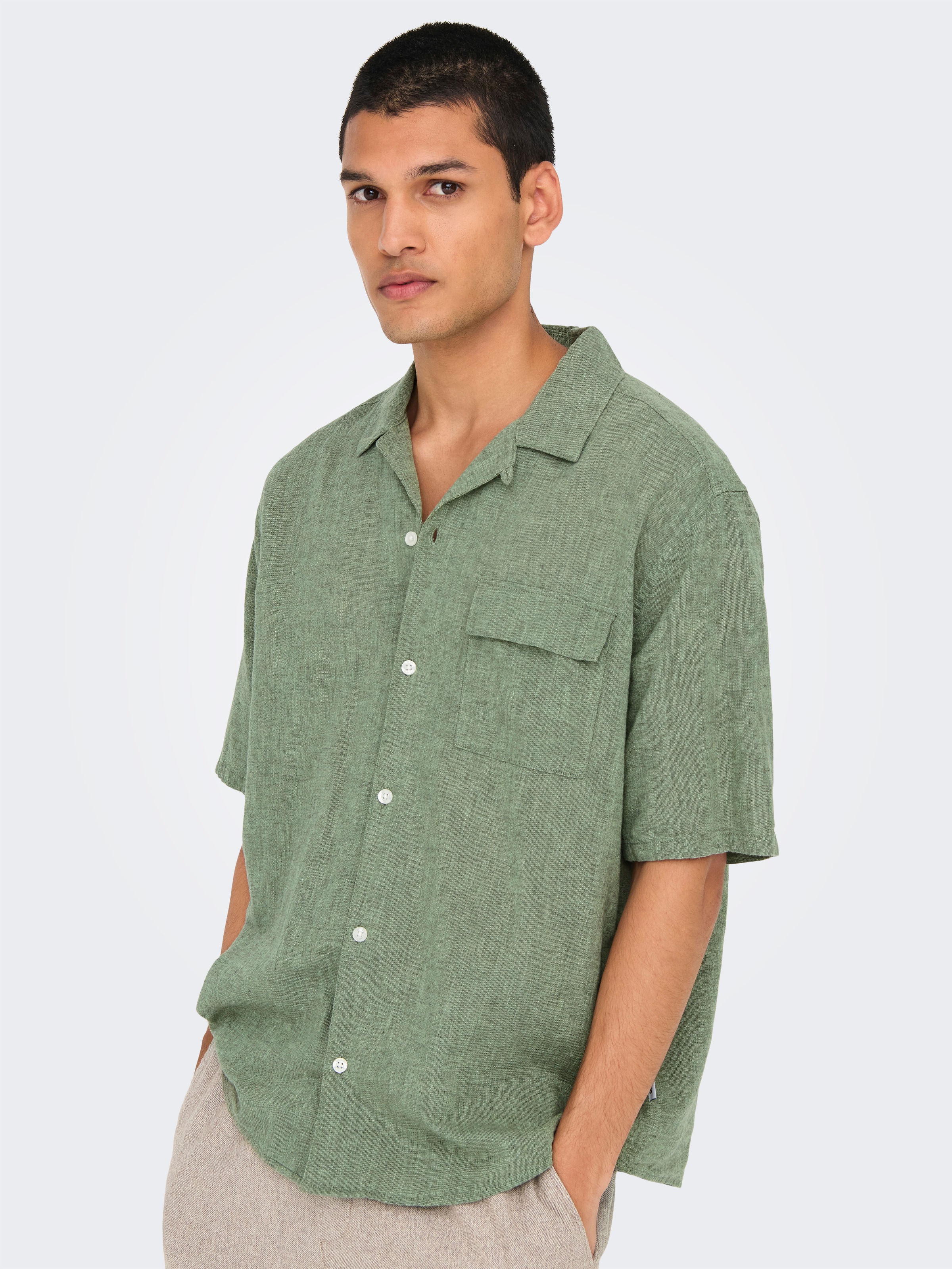 ONLY & SONS Kurzarmhemd »ONSCAIDEN LIFE RELAX SS RESORT 1PKT SHIR«