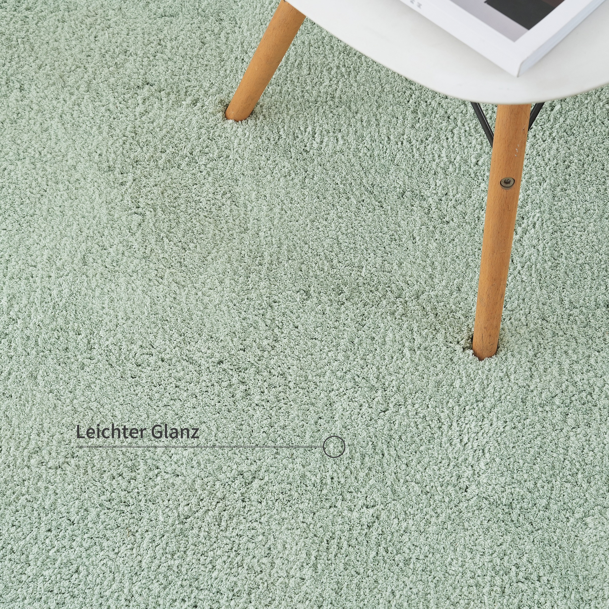 my home Hochflor-Teppich »Microfaser Teppich Magong, besonders weich, sehr feiner Flor«, rund, 25 mm Höhe, unifarben, weiche Teppiche, Wohnzimmer, Schlafzimmer, Kinderzimmer