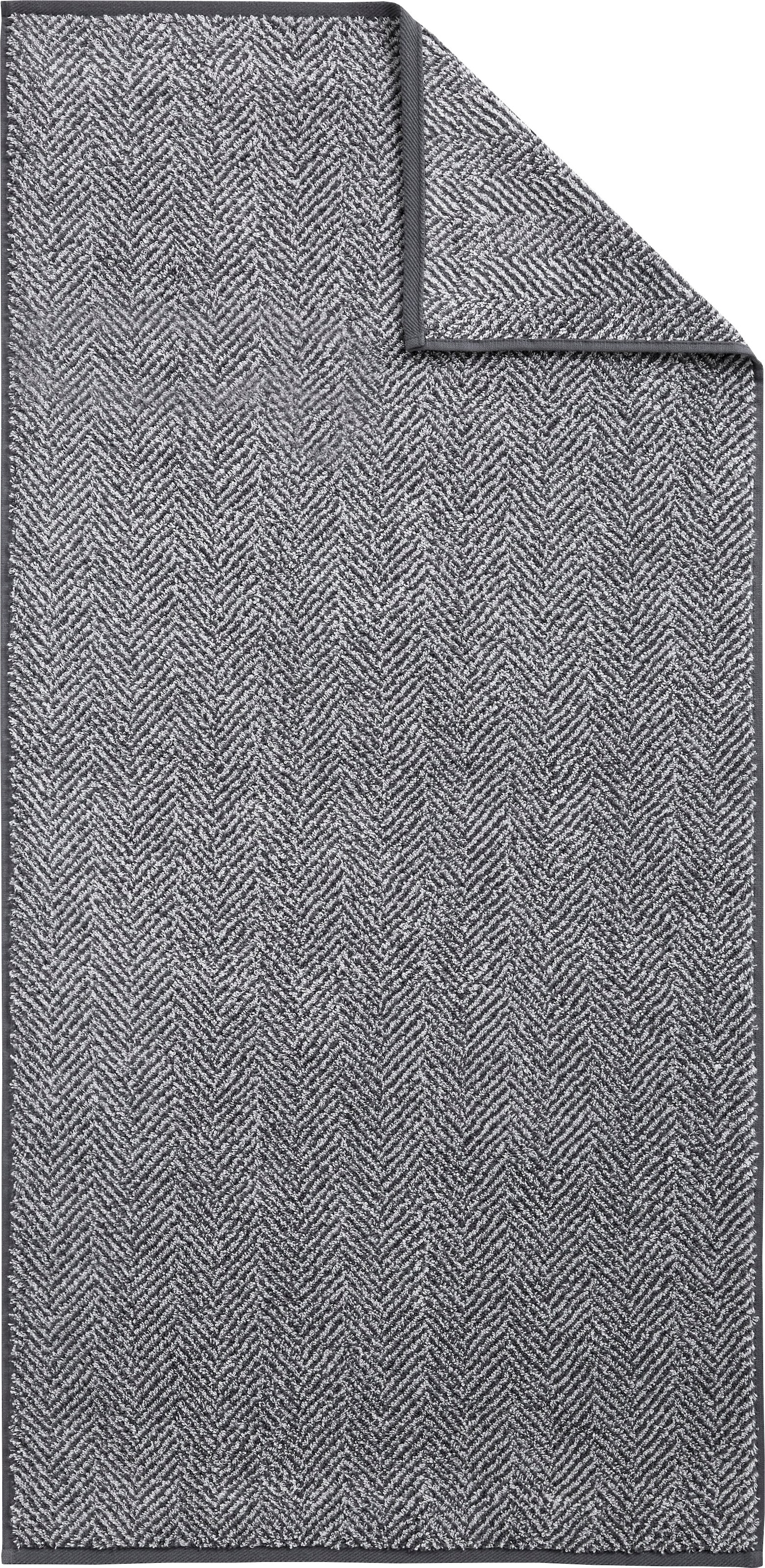 Dyckhoff Handtuch Set »Golden Shades Herringbone«, Set, 3 tlg., Walkfrottier, mit Fischgrät-Muster; 2 Handtücher (50x100cm), 1 Duschtuch (70x140cm)