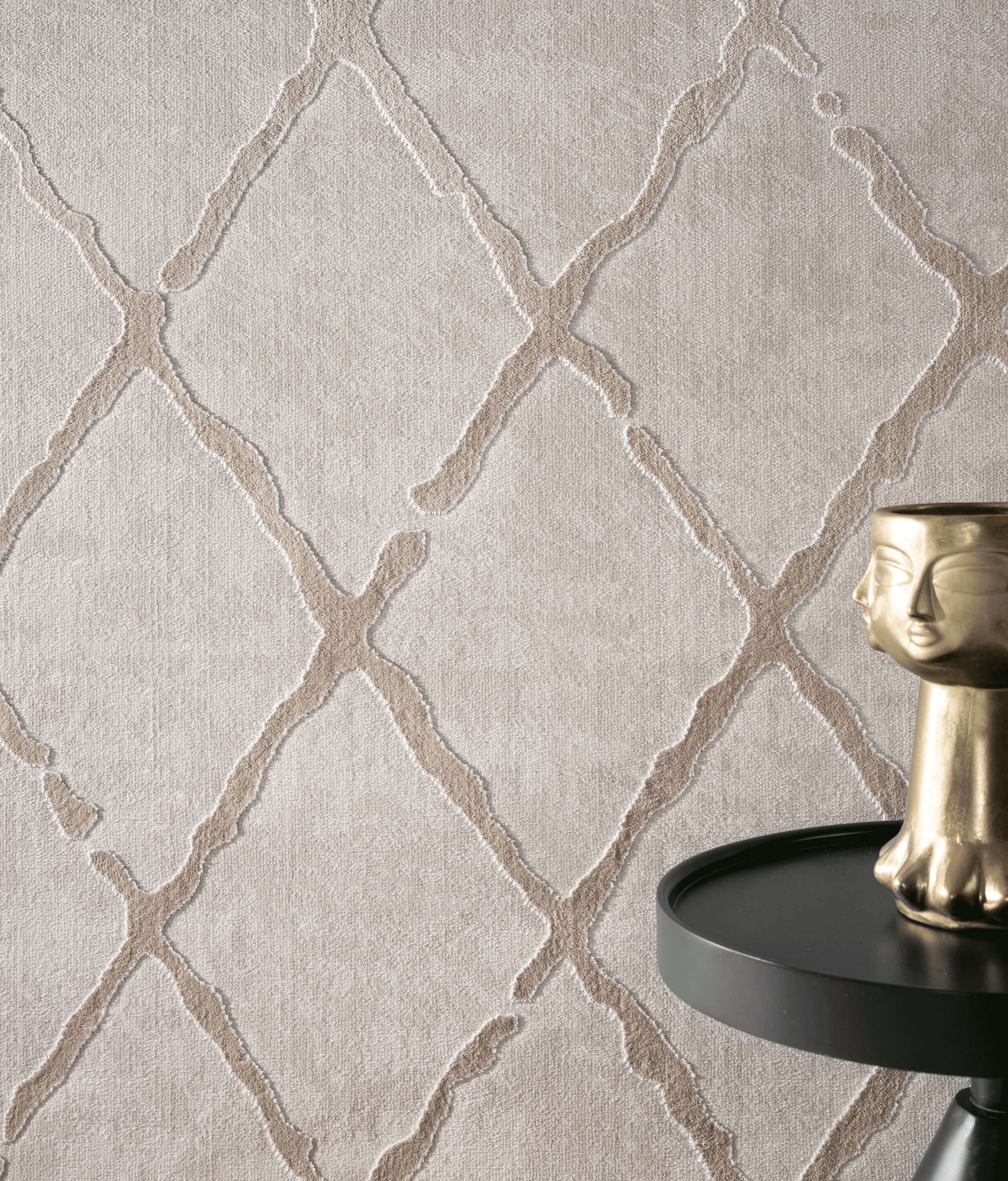 the carpet Teppich »Knight«, rechteckig, 12 mm Höhe, moderner Wohnzimmer Teppich elegant glänzender Flor