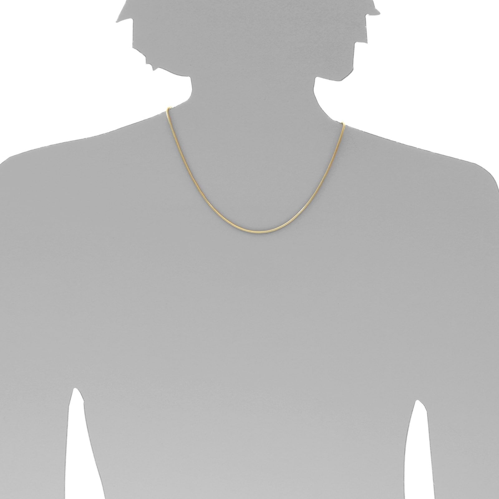OSTSEE-SCHMUCK Goldkette »Ostsee-Schmuck Kette Schlange 1,6 mm Kette Schlange 1,6 mm«, (1 tlg.)