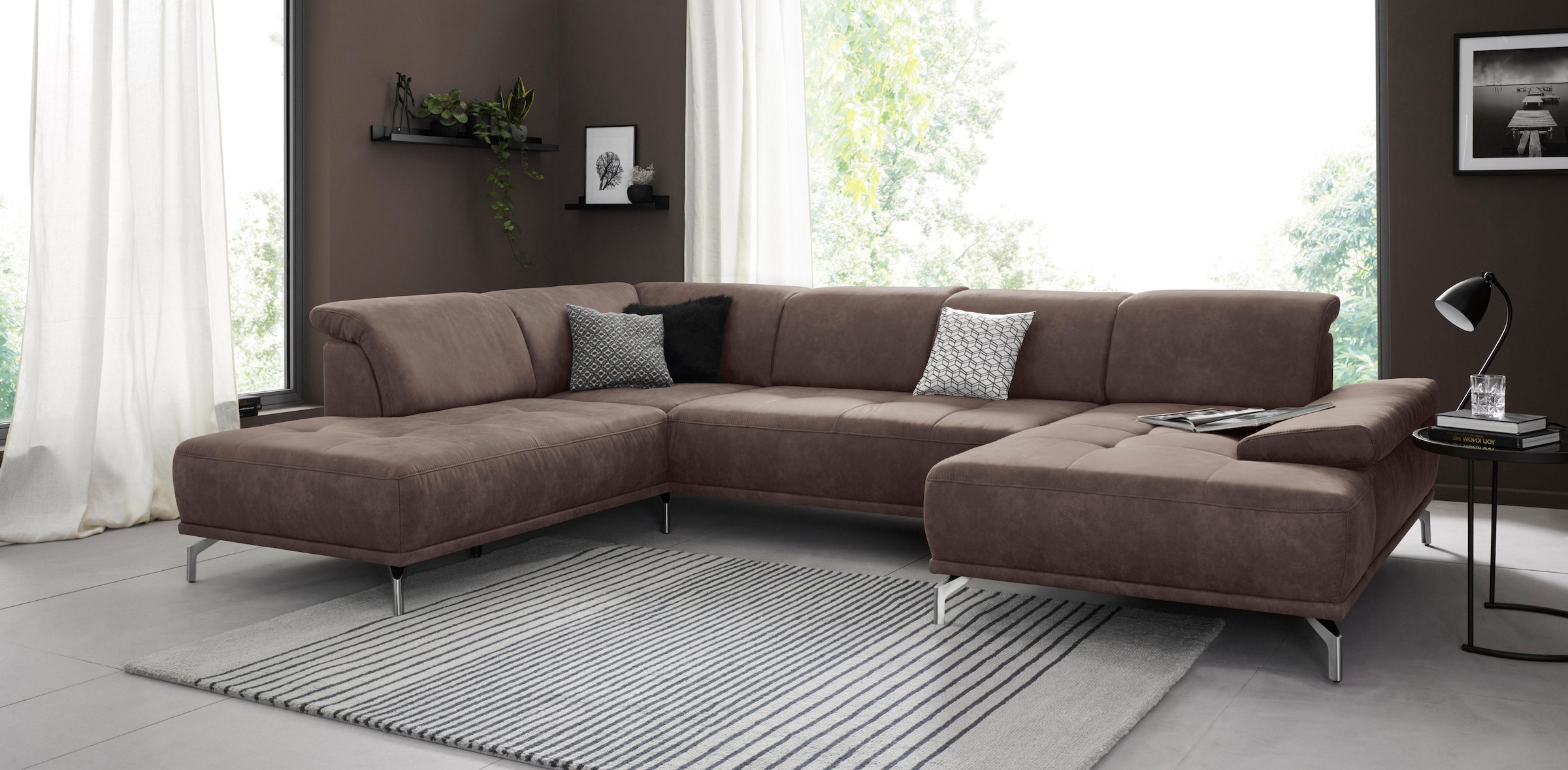 PLACES OF STYLE Wohnlandschaft "Caluna" Inkl.Sitztiefenverstellung, wahlwei günstig online kaufen
