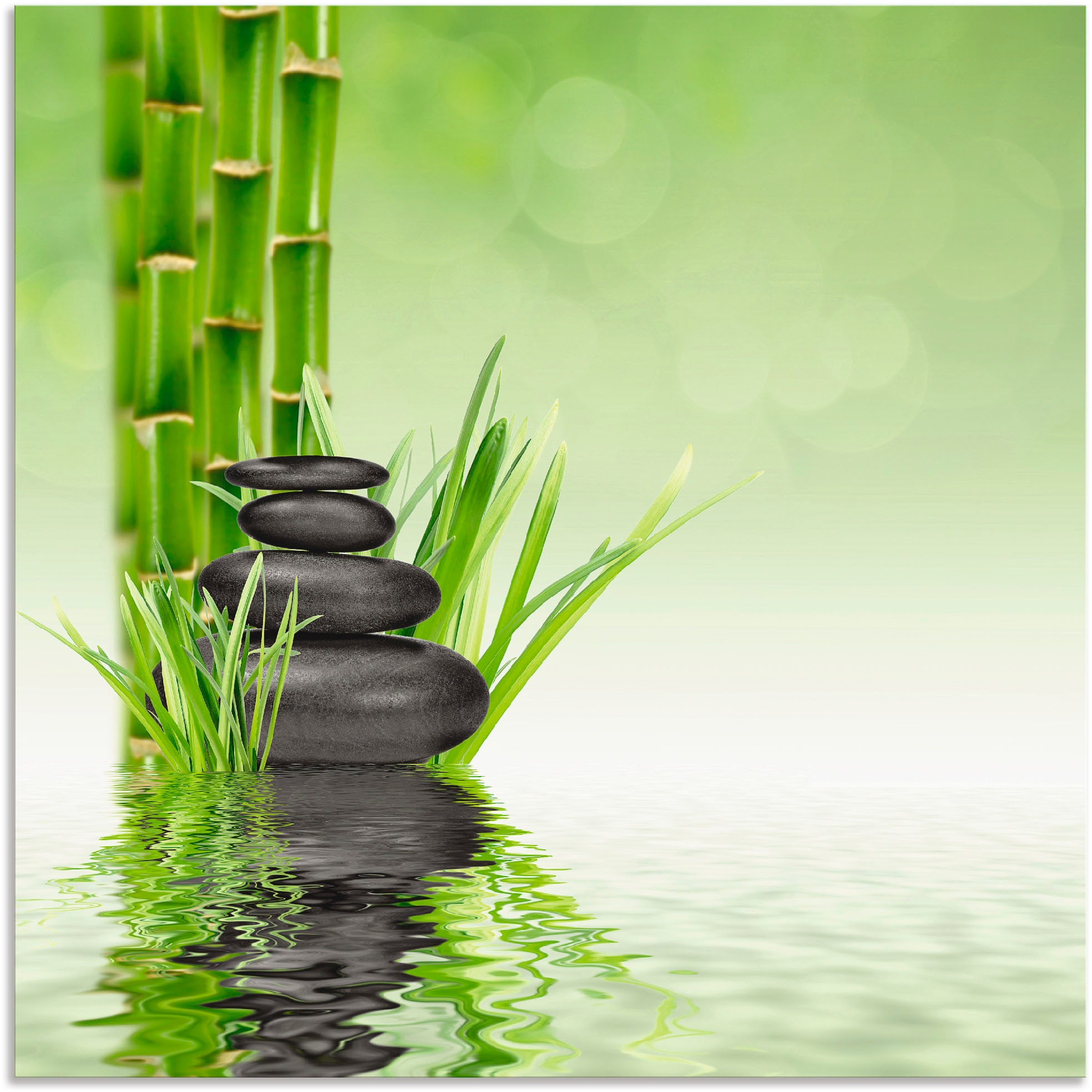 Artland Wandbild »Spa Steine« Spa 1 Stk. tlg. als Alubild, Outdoorbild, Lei günstig online kaufen