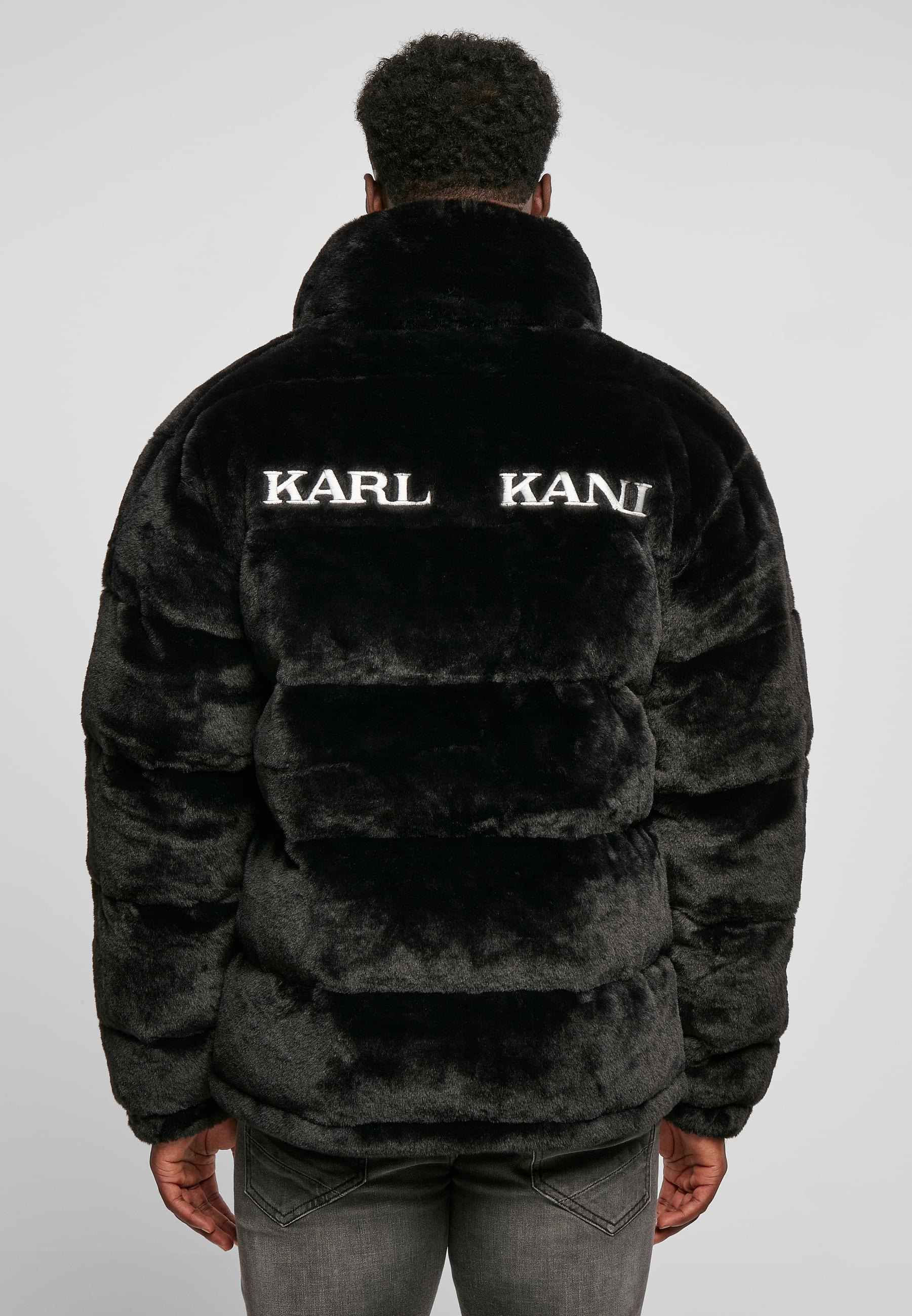 Karl Kani Winterjacke »Karl Kani Herren KM214-014-1 OG Fake Fur Puffer Jacket black« 1 Stk. tlg. ohne Kapuze