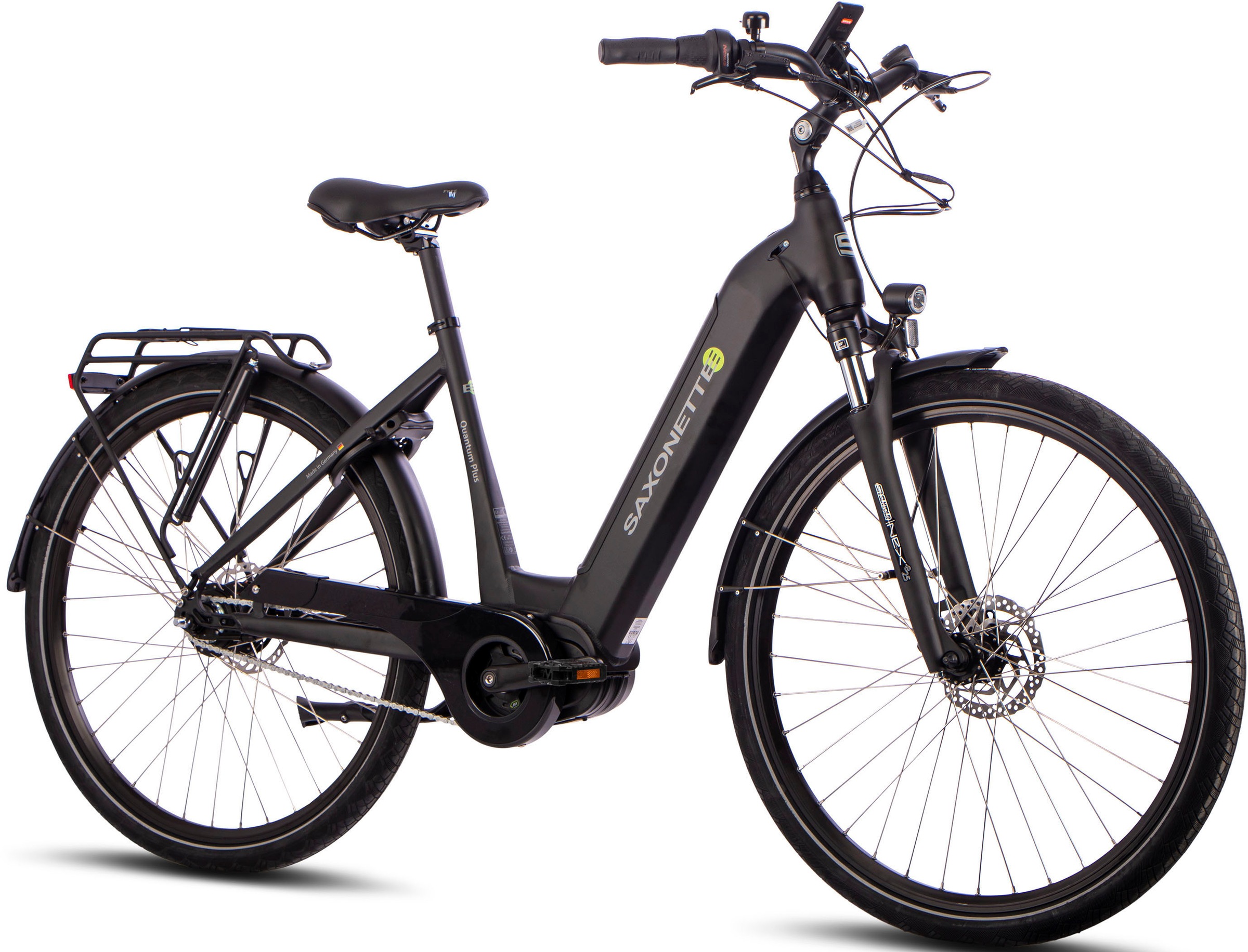 SAXONETTE »Quantum Plus« 8 Gang Shimano Nexus Schaltwerk Kettenschaltung Mittelmotor 250 W Pedelec, Elektrofahrrad für Damen u. Herren