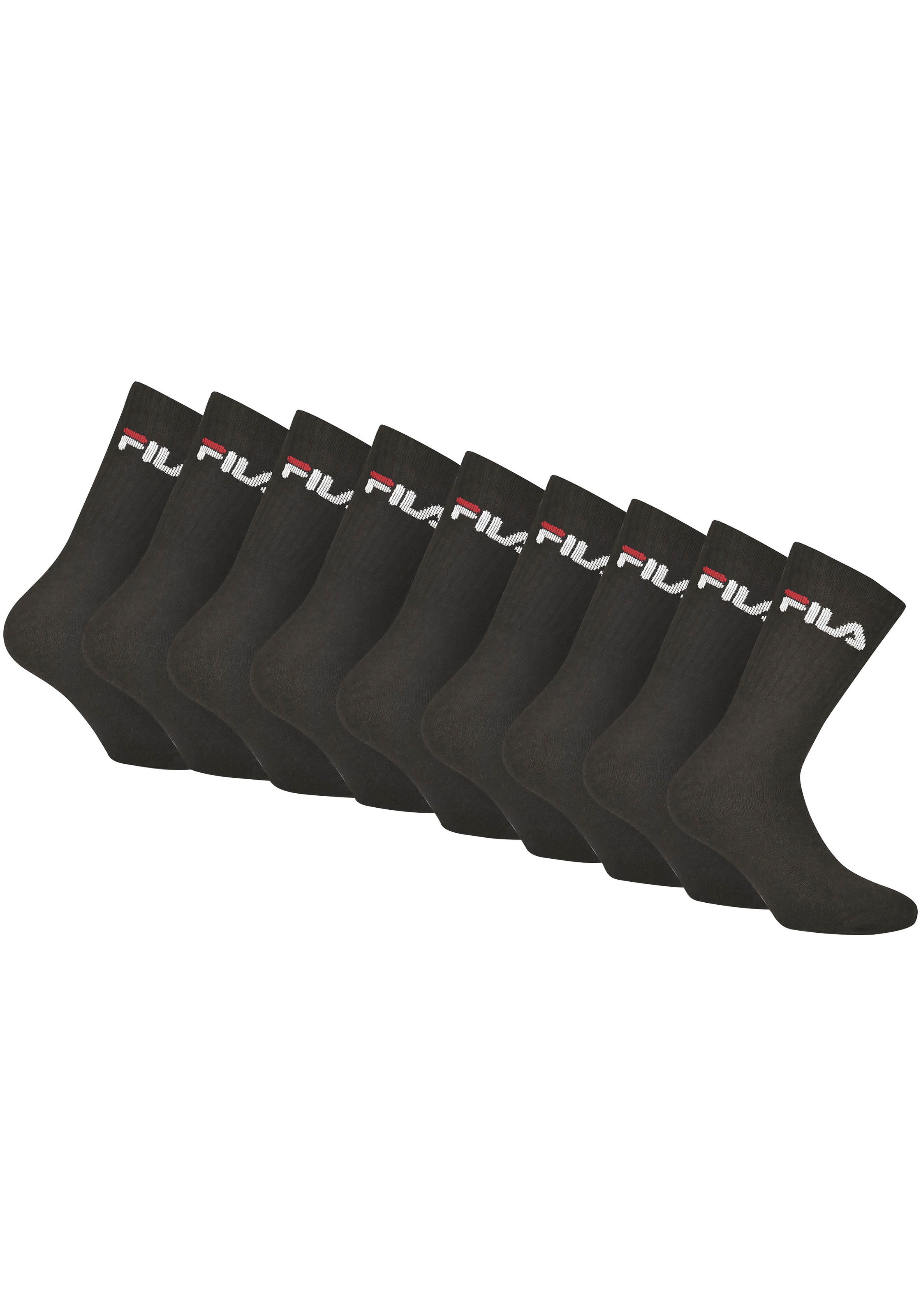 Fila Sportsocken »UNISEX CREW TENNIS FULL TERRY SOCKS«, (9 Paar)