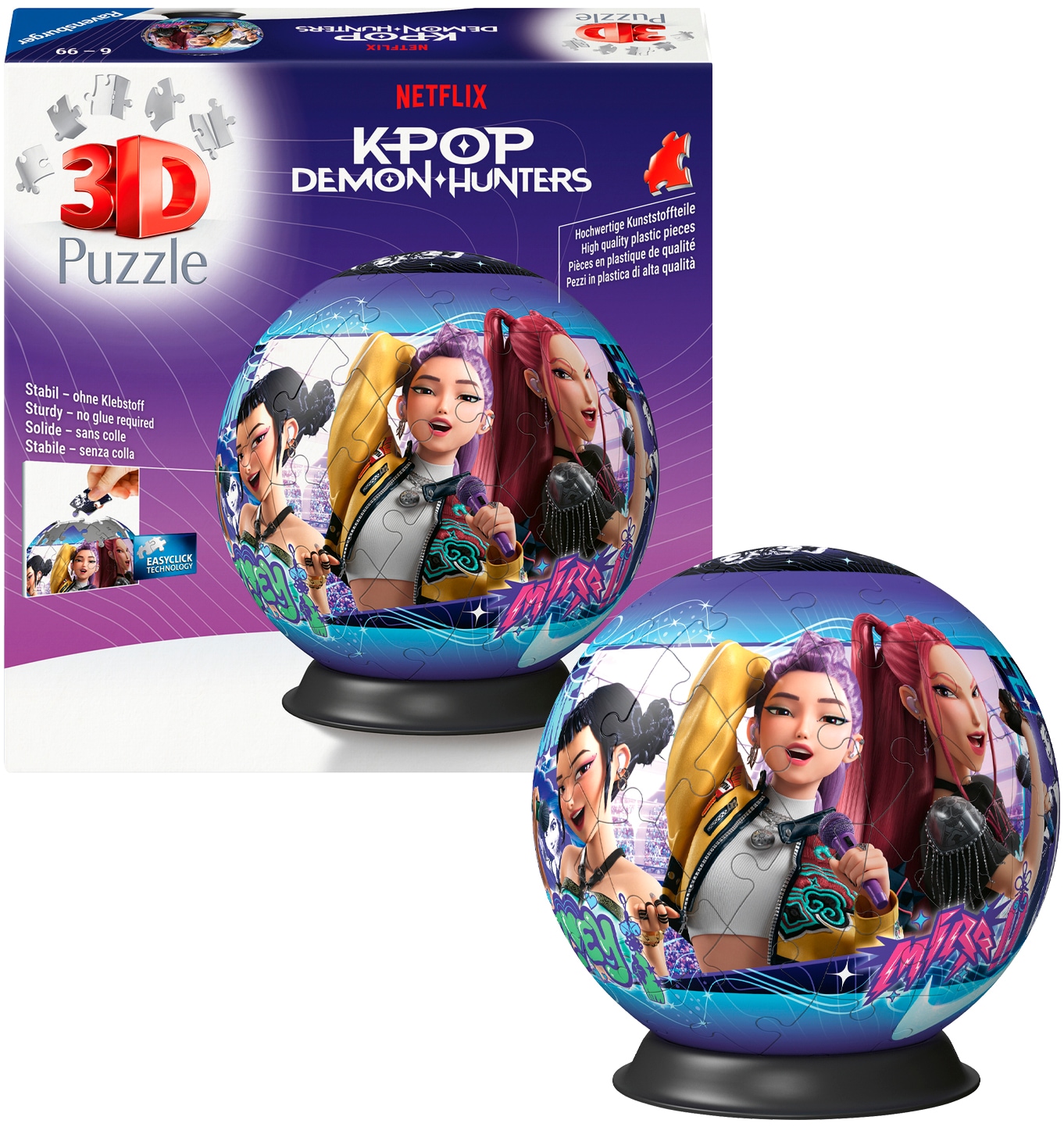 Ravensburger Puzzleball »K-Pop Demon Hunters« Made in Europe