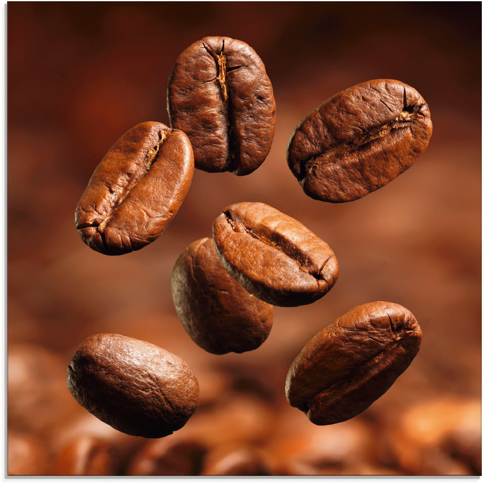 Artland Glasbild »Nahaufnahme von Kaffeebohnen«, Getränke, (1 St.), in vers günstig online kaufen