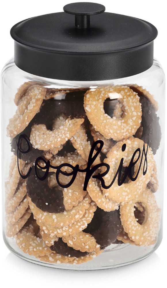 Zeller Present Vorratsglas »"Cookies" mit Metalldeckel«, (1 tlg.), Keksglas günstig online kaufen