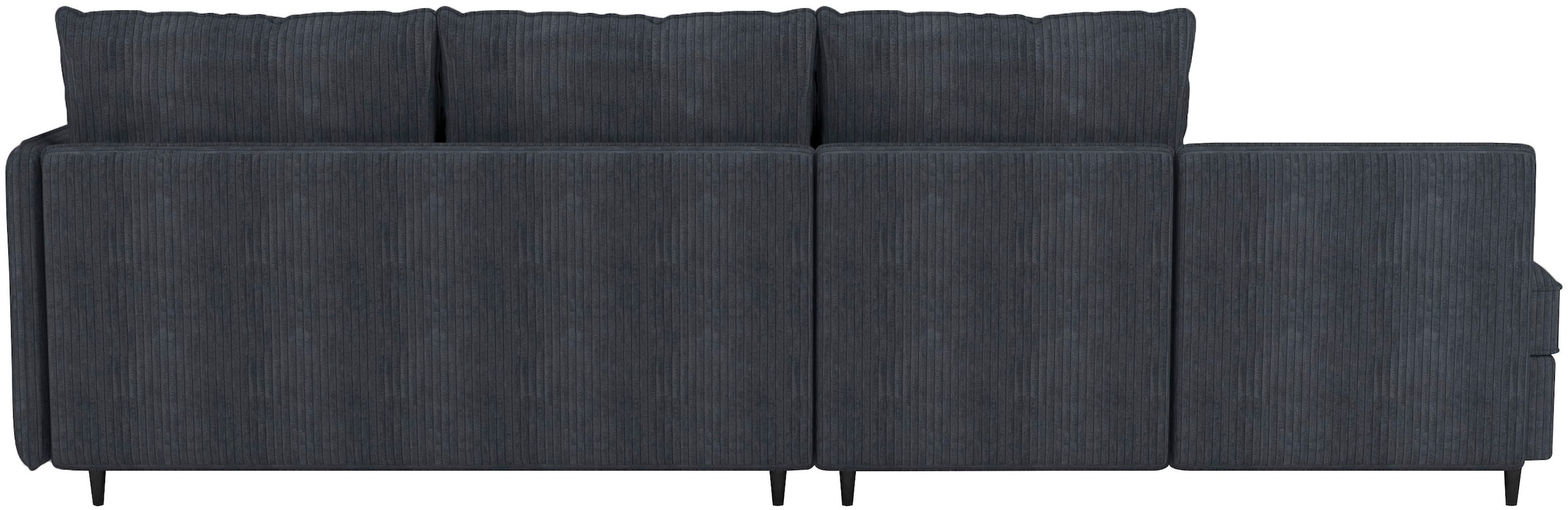 Dorel Home Ecksofa »LINDHUS, Sofa mit Hocker, 4 verschiedene Stellvarianten, L-Form«, Wohnlandschaft, mit Recamiere, großer Bettkasten, Cord, Chenille