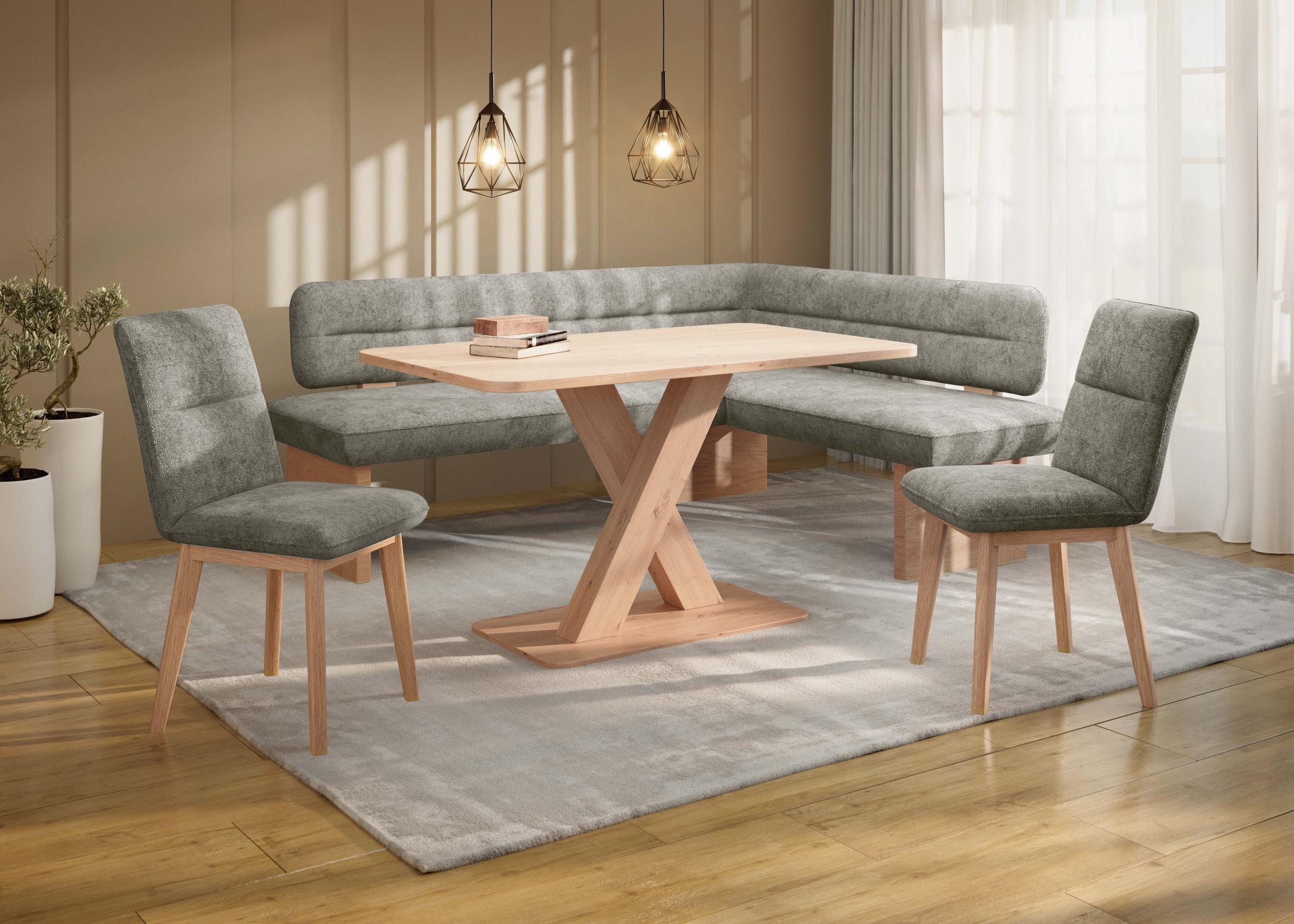 Home affaire Eckbankgruppe »Louise + Miles Essecke Sitzgruppe Eckbank Küche günstig online kaufen