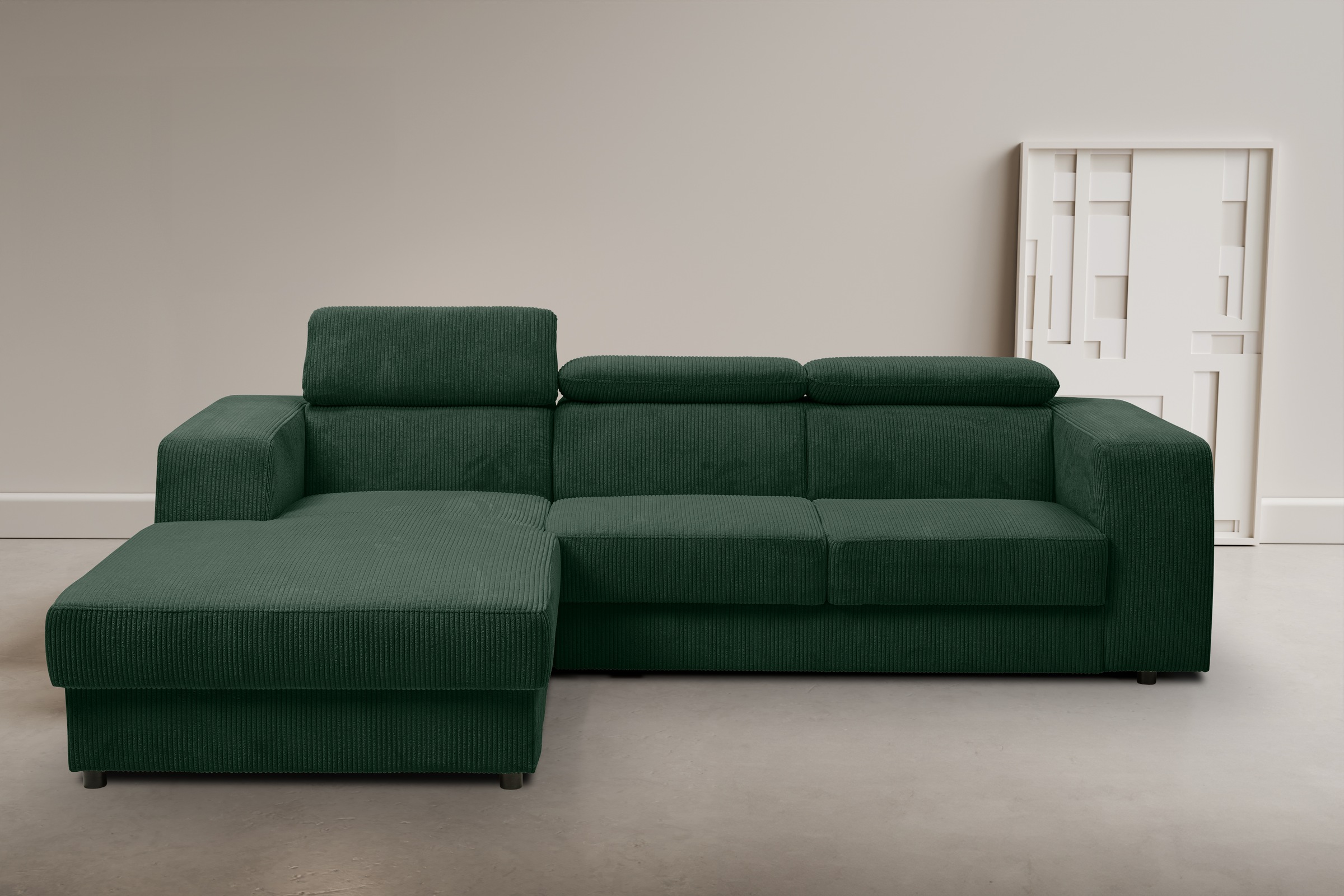 WERK2 Ecksofa »Cherry, modernes Sofa mit Komfortfunktionen, Breite 270cm, L günstig online kaufen