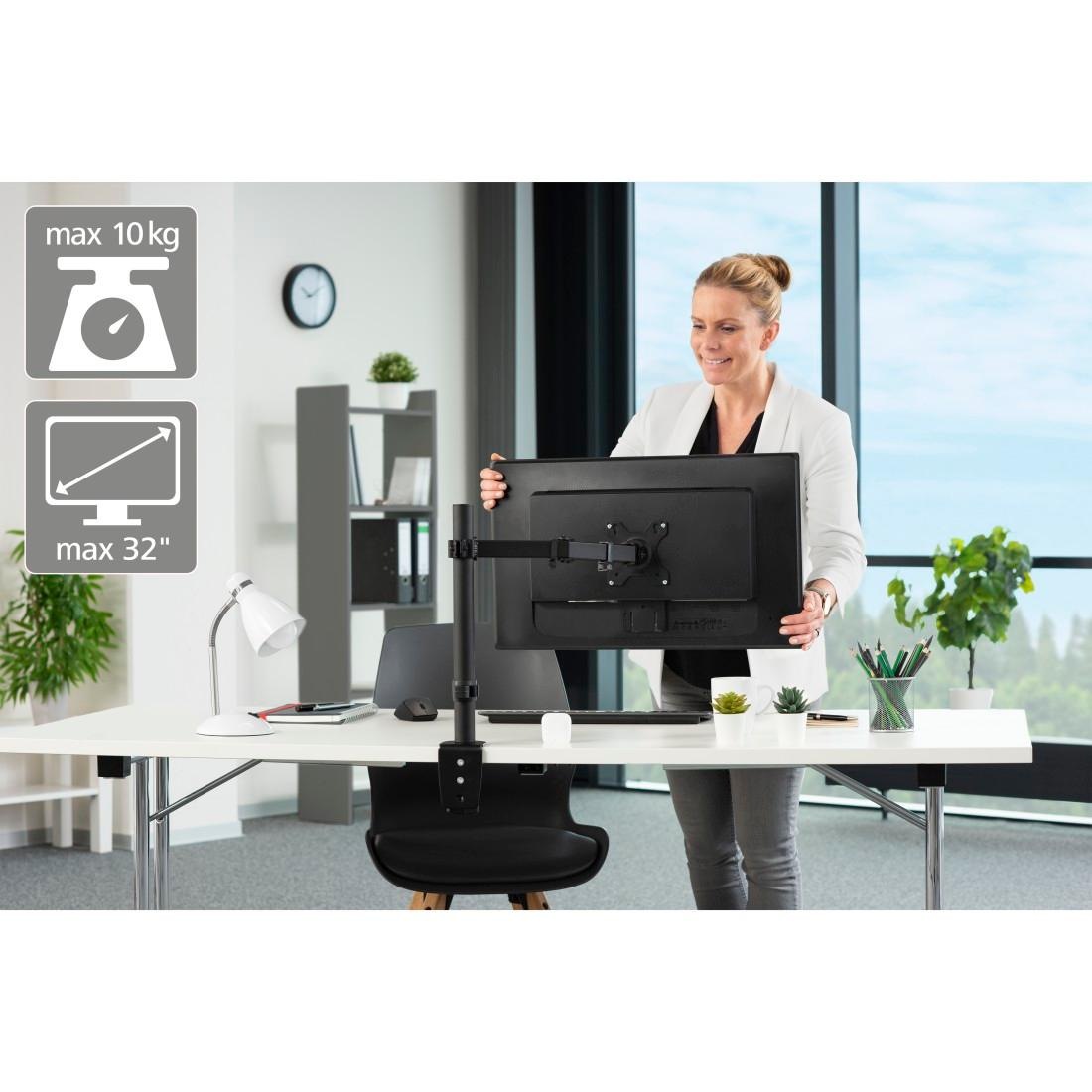 Hama Monitor-Halterung »Bildschirm Halterung, ausziehbar, 13"-32" Monitorarm schwenk-/neigbar«, bis 81 cm Zoll