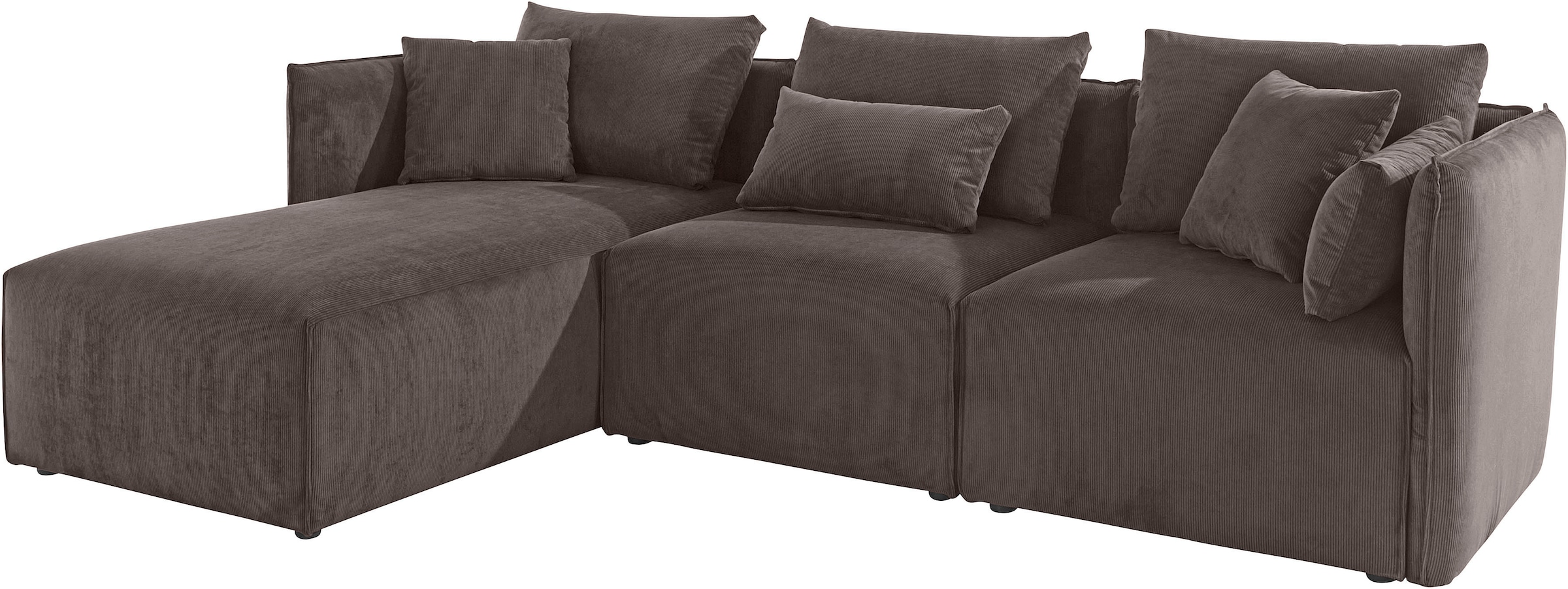 andas Ecksofa »Nöre«, (3 Teile), zusammengesetzt aus Modulen, in vielen Bezugsqualitäten und Farben