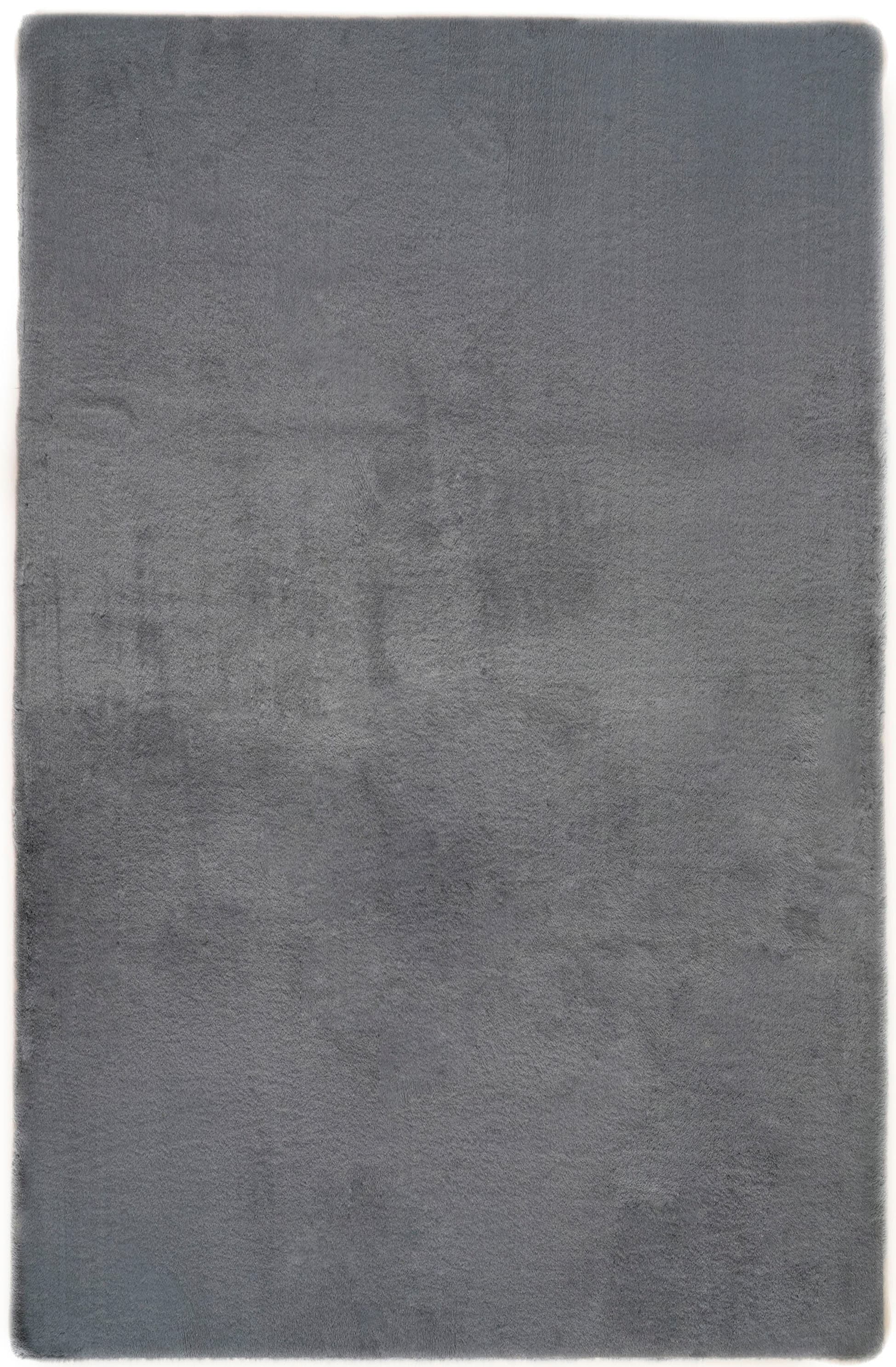 Bruno Banani Fellteppich »Rabbit 2, Kunstfell Teppich, Modern«, rechteckig, 25 mm Höhe, Kaninchenfell-Haptik, sehr weich, Wohnzimmer, Schlafzimmer, Esszimmer