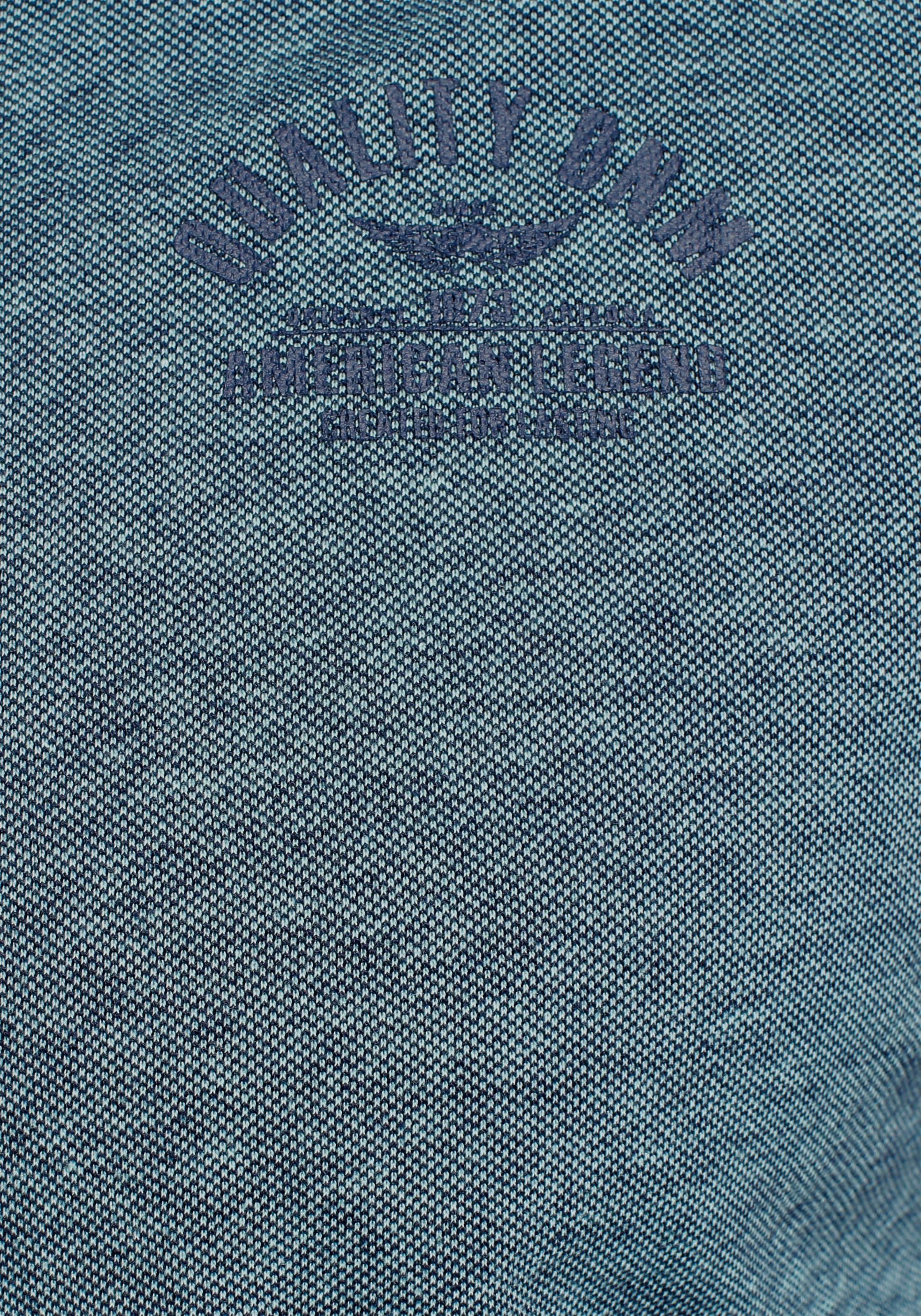 Arizona Poloshirt, Kurzarm, mit Polokragen, mit Print-Applikationen, aus Piqué-Stoff