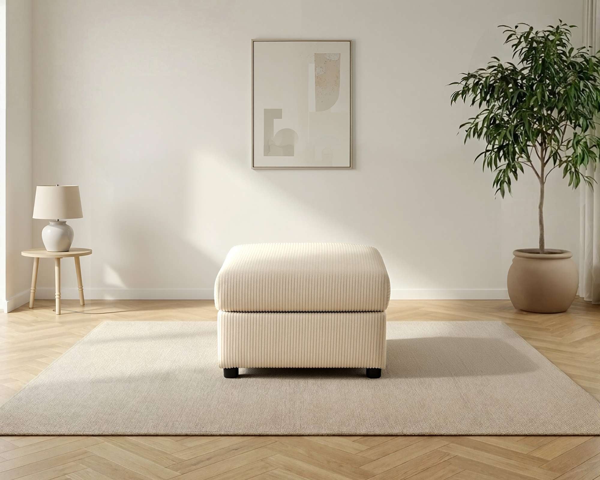 Dorel Home Polsterhocker »STILHUS Sitzhocker passend zur Serie, Breite 65 cm, Cord-Bezug« als Modul oder separat verwendbar - individuell kombinierbar