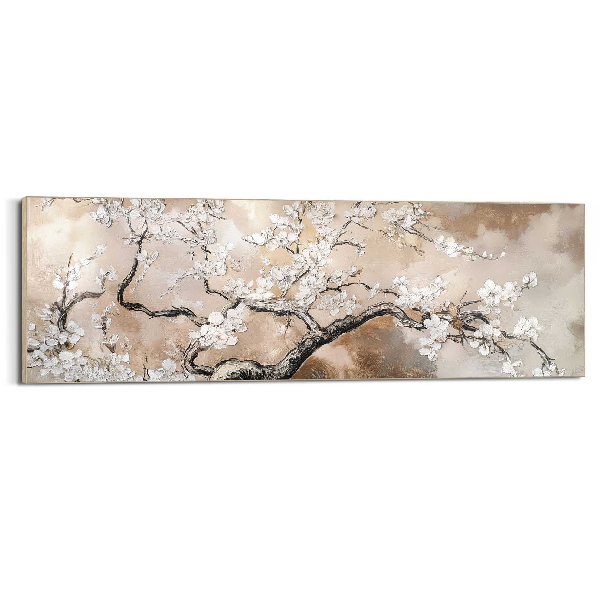 Reinders! Wandbild »Baum mit Blüte« Wohnzimmer - Beige - MDF - Blumen und P günstig online kaufen