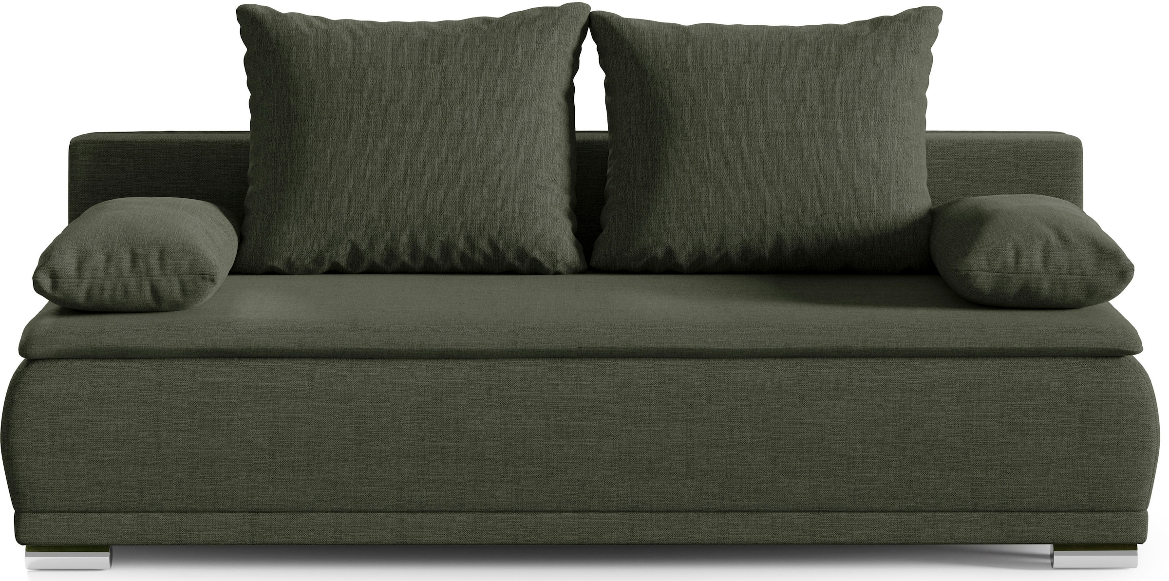 WERK2 Schlafsofa »Biggi, komfortabel und elegant, Breite 206cm,«, 2-Sitzer Sofa & Schlafcouch mit Bettkasten