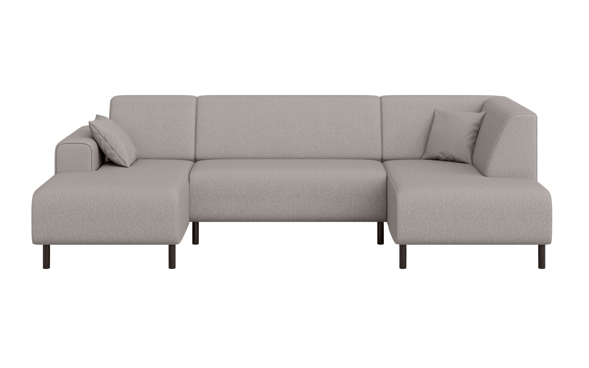 Home affaire Wohnlandschaft »ARROS U-Form mit Wellenunterfederung, Maße B/T/H: 300/163/81 cm«, incl. Zierkissen, mit Recamiere links/rechts bestellbar, auch in Cord