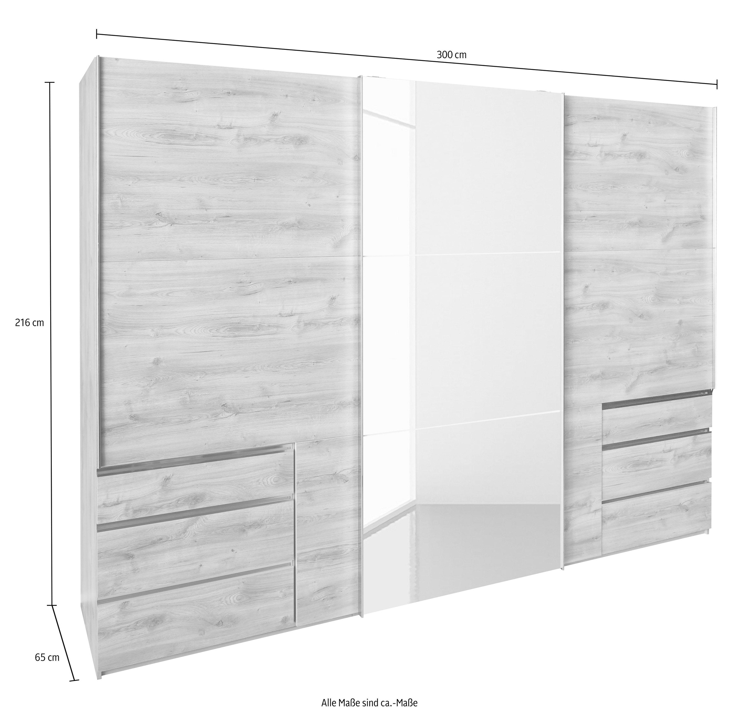 Wimex Schwebetürenschrank »Level by fresh to go«, mit Glastür