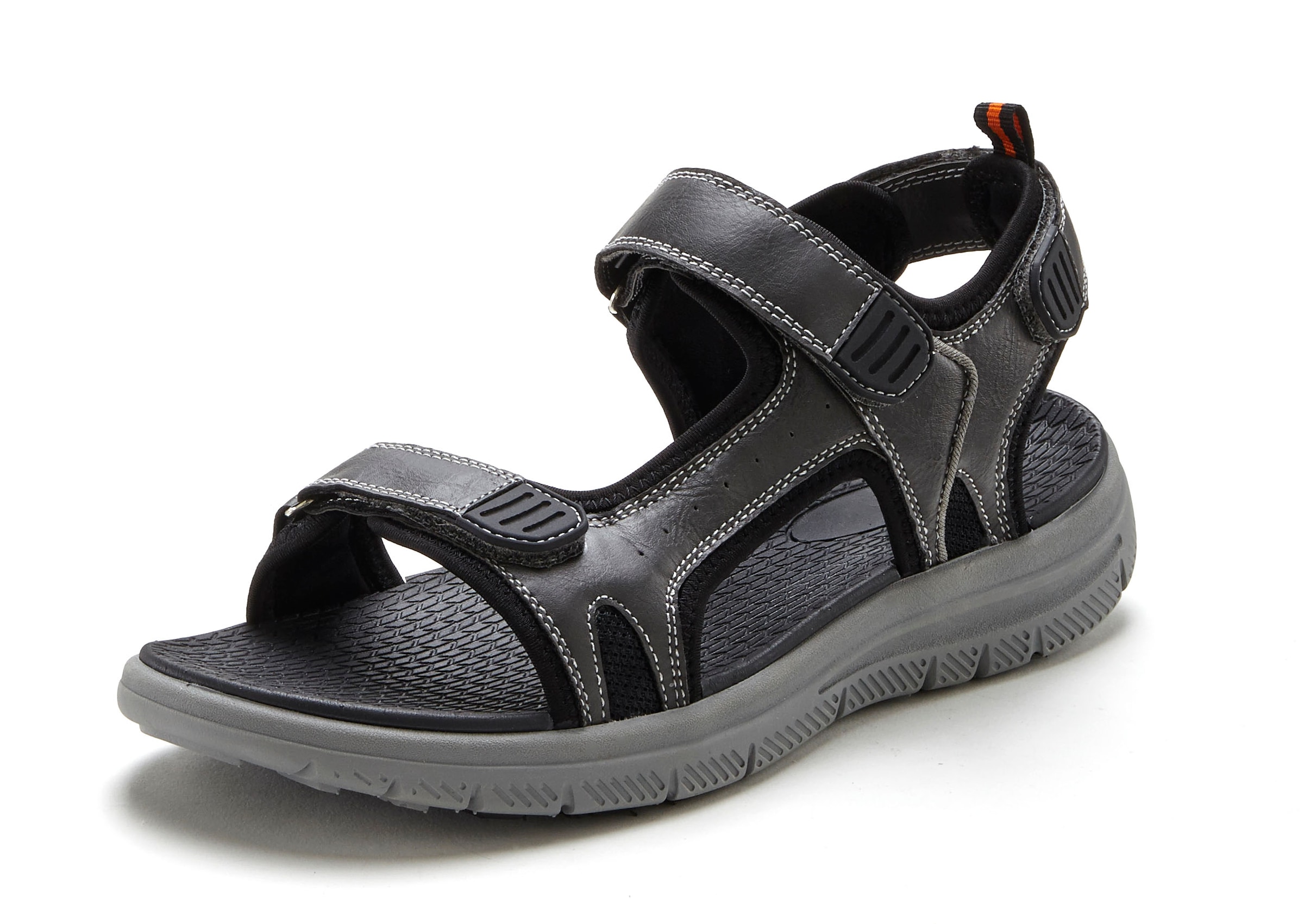 AUTHENTIC LE JOGGER Trekkingsandale »Sommerschuh«, Sandale, Freizeitschuh, Herrensandale mit Klettverschlüssen VEGAN