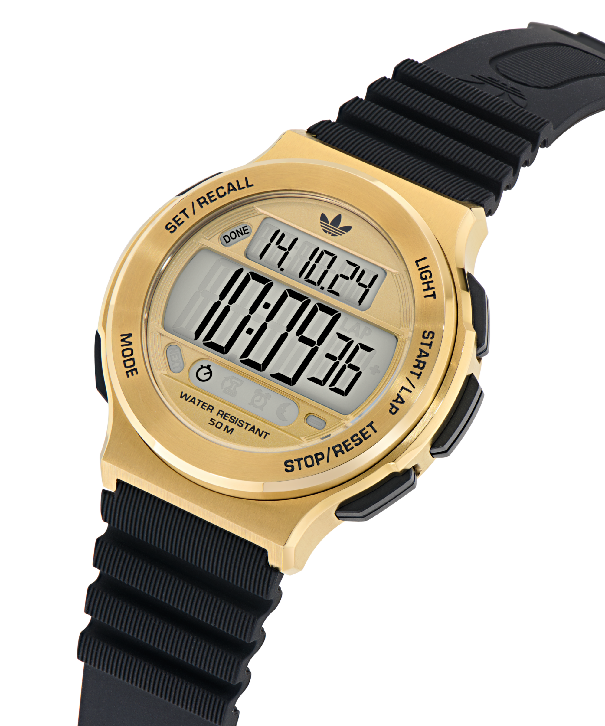 adidas Originals Chronograph »EXPRESSION THREE DIGITAL« Quarzuhr, Armbanduhr, Herrenuhr, Damenuhr,Silikonarmband,Stoppfunktion