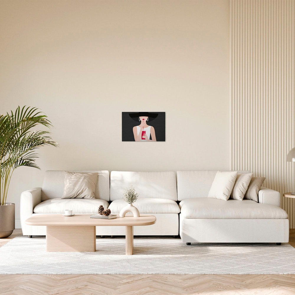 A.S. Création Leinwandbild »Audrey 2 - Wandbild Grau Beige Weiß Keilrahmen günstig online kaufen