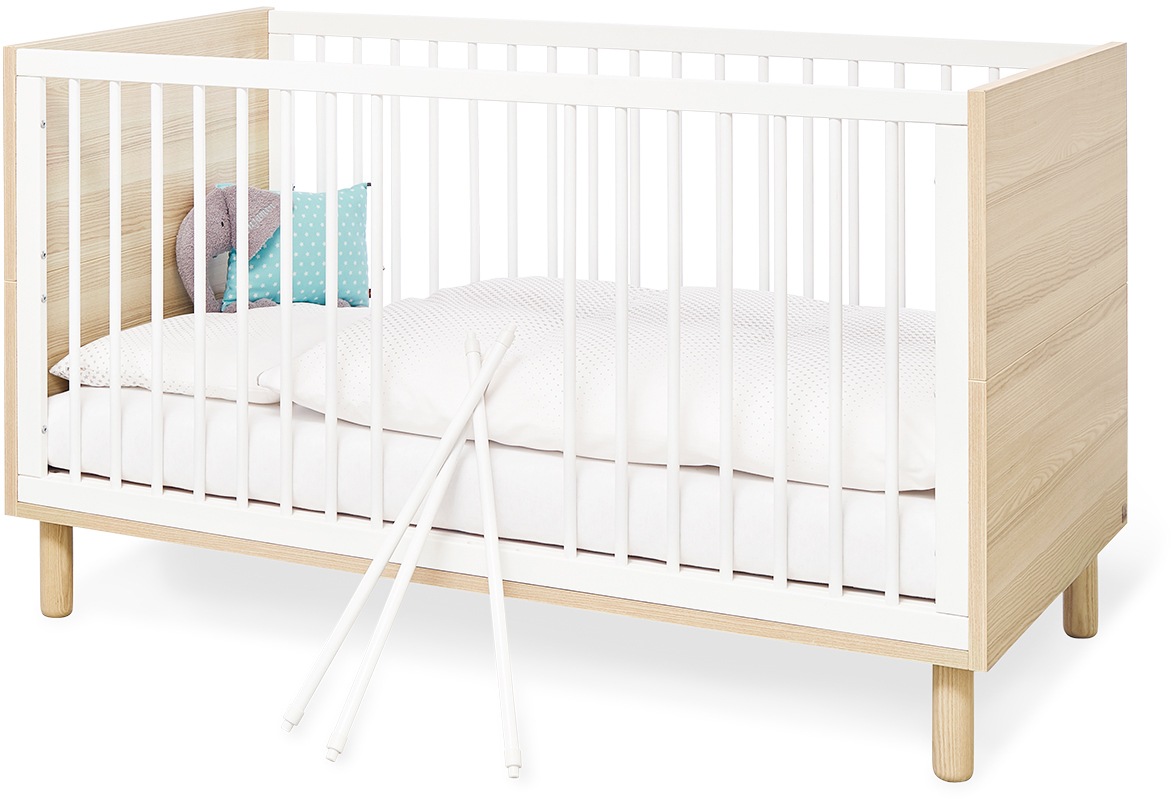 Pinolino® Babyzimmer-Komplettset »Flow«, (Set, 3 tlg., Kinderbett, Schrank, günstig online kaufen