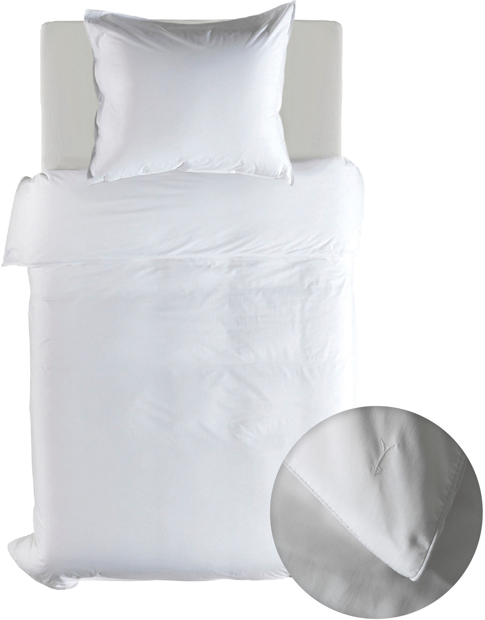 YELLOW Bettwäsche »Suite-Dubai« 2 Stk. tlg. Uni Design, 100% Baumwolle ab 1 günstig online kaufen